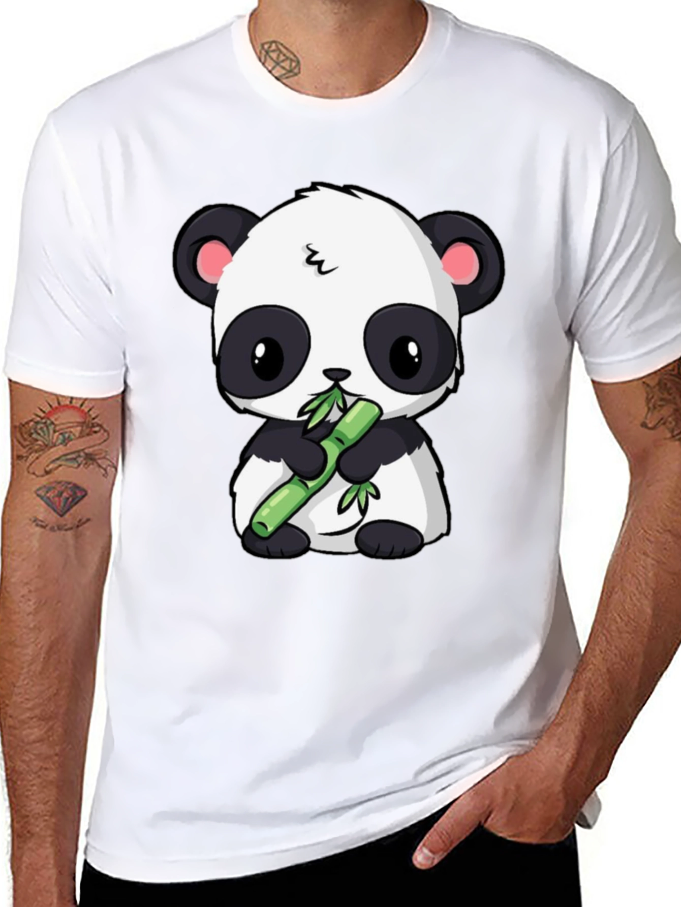 Cute Panda Bamboo T-Shirt