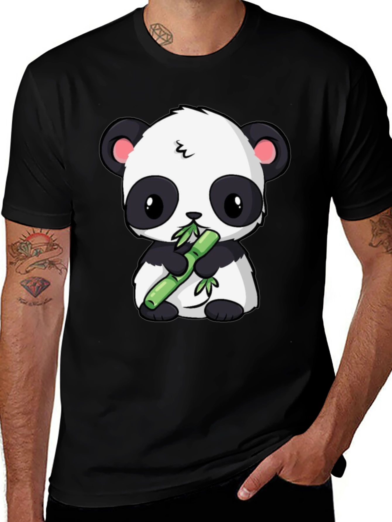 Cute Panda Bamboo T-Shirt