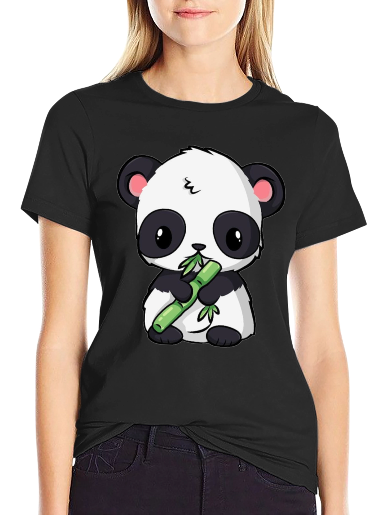 Cute Panda Bamboo T-Shirt