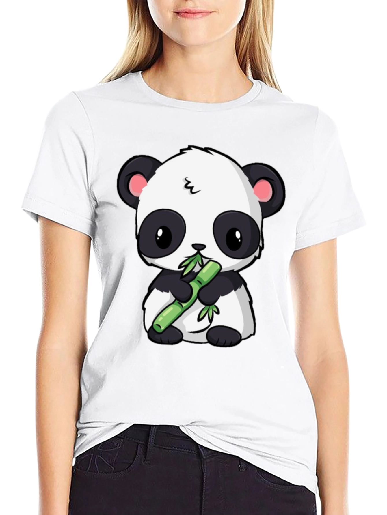 Cute Panda Bamboo T-Shirt