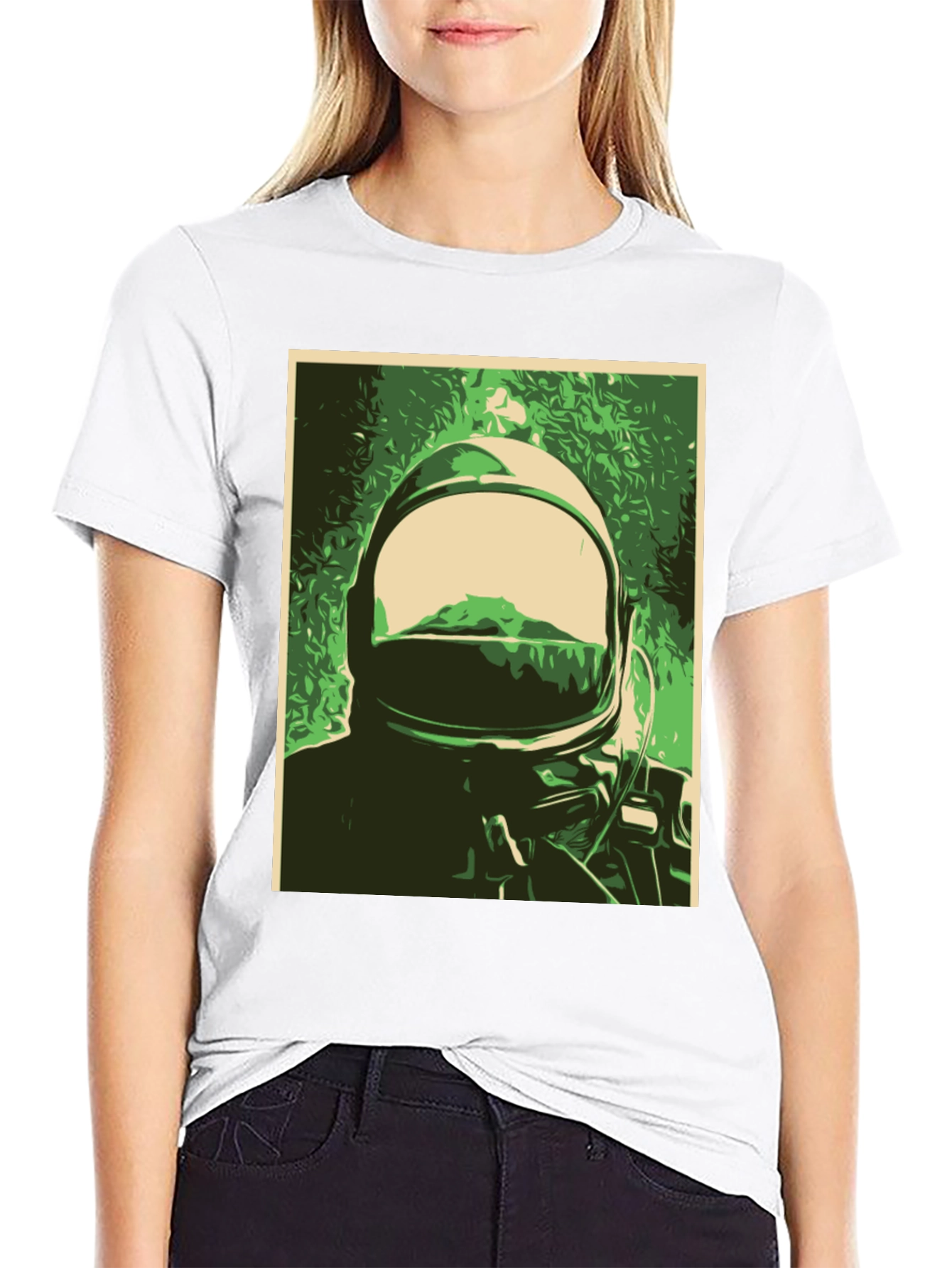 Astronaut Graphic Print T-Shirt - Space Explorer Tee