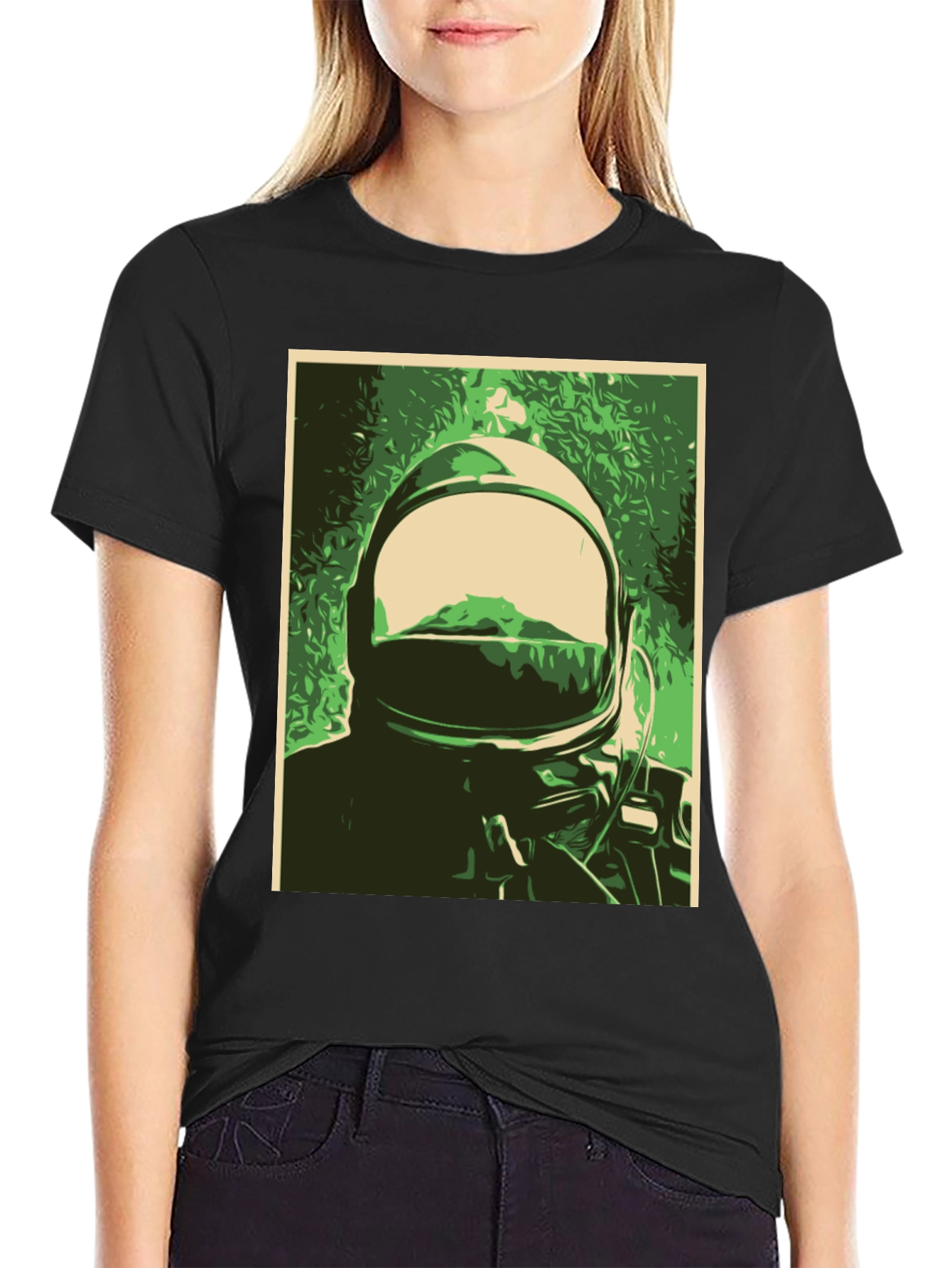 Astronaut Graphic Print T-Shirt - Space Explorer Tee