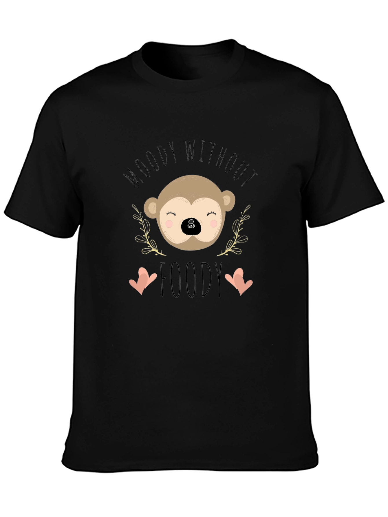 Moody Without Foody Monkey Graphic T-Shirt