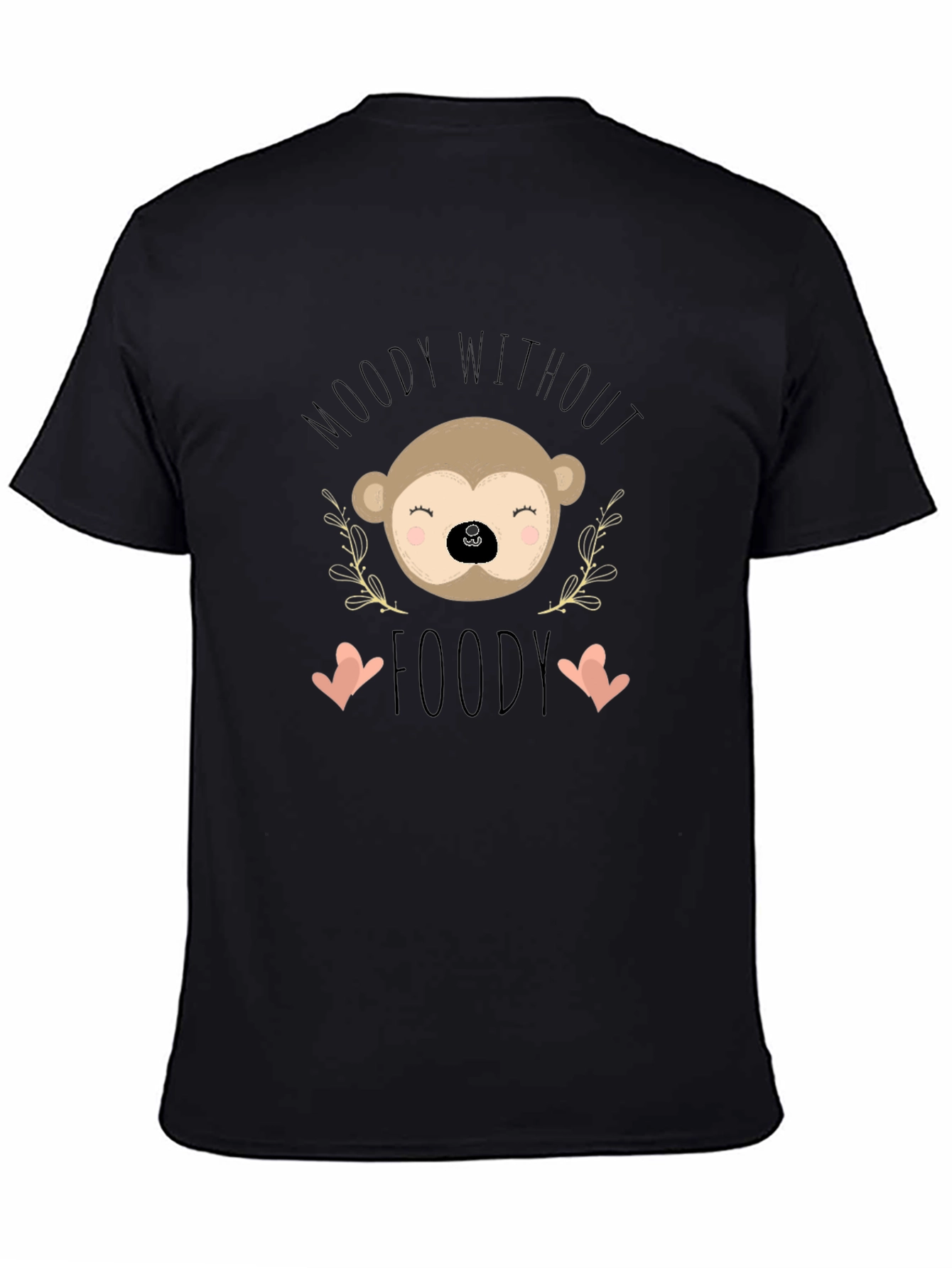 Moody Without Foody Monkey Graphic T-Shirt
