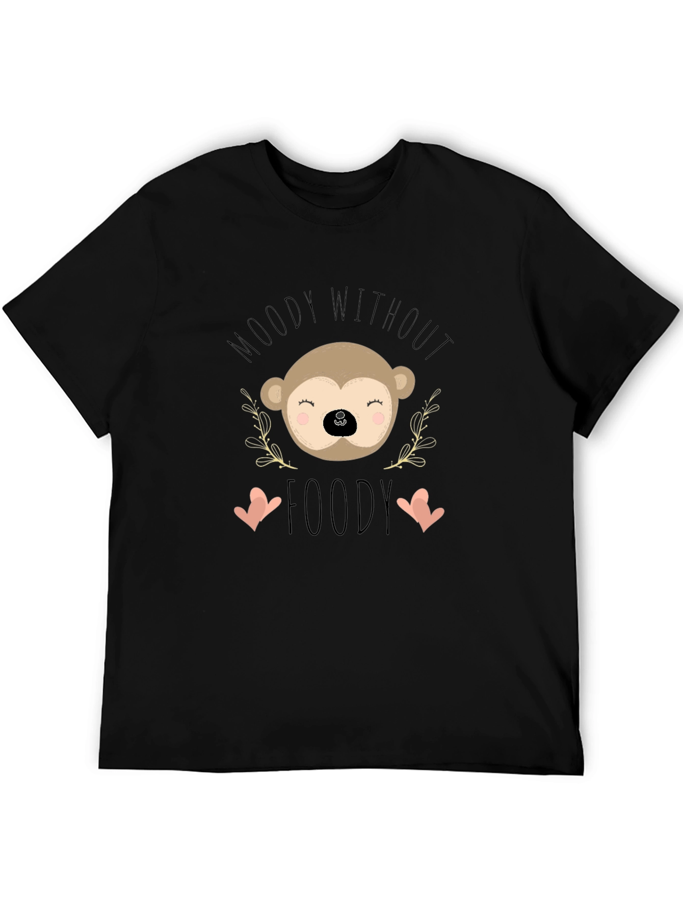 Moody Without Foody Monkey Graphic T-Shirt