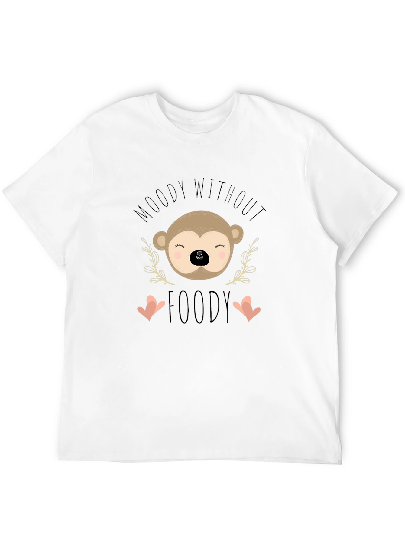Moody Without Foody Monkey Graphic T-Shirt
