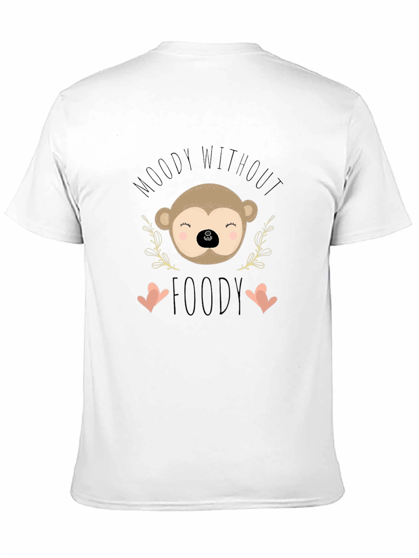 Moody Without Foody Monkey Graphic T-Shirt