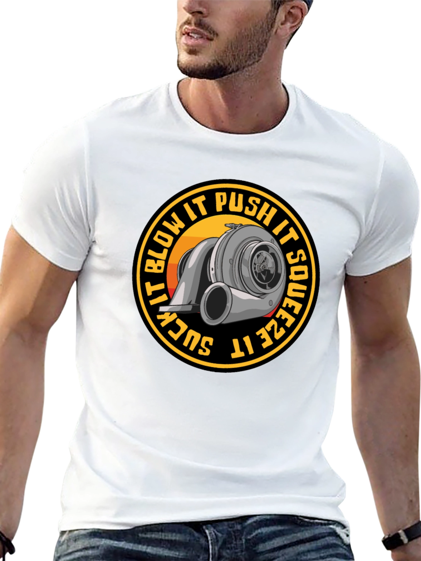 Turbocharged T-Shirt - Suck Squeeze Blow Push Tee