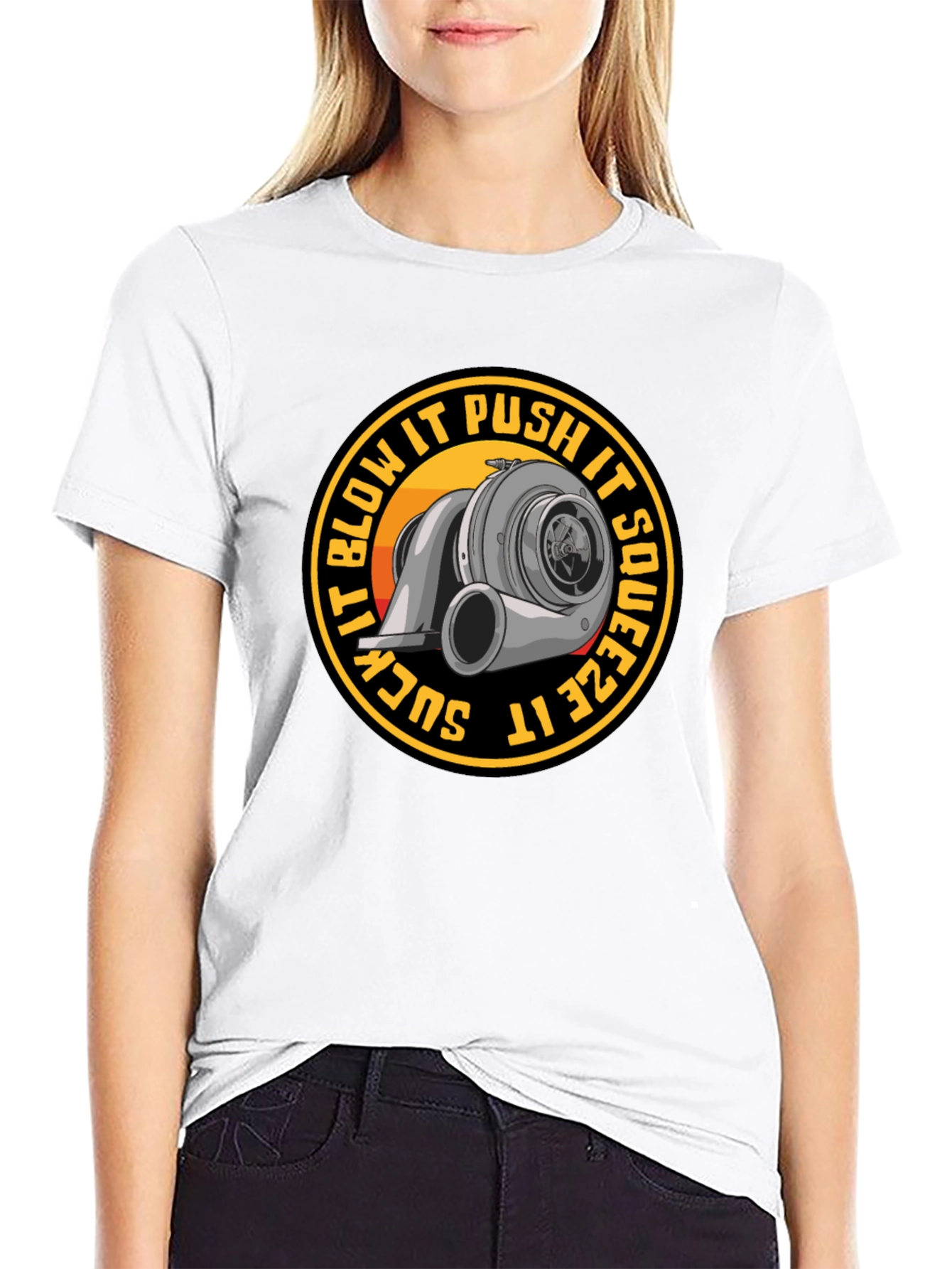 Turbocharged T-Shirt - Suck Squeeze Blow Push Tee