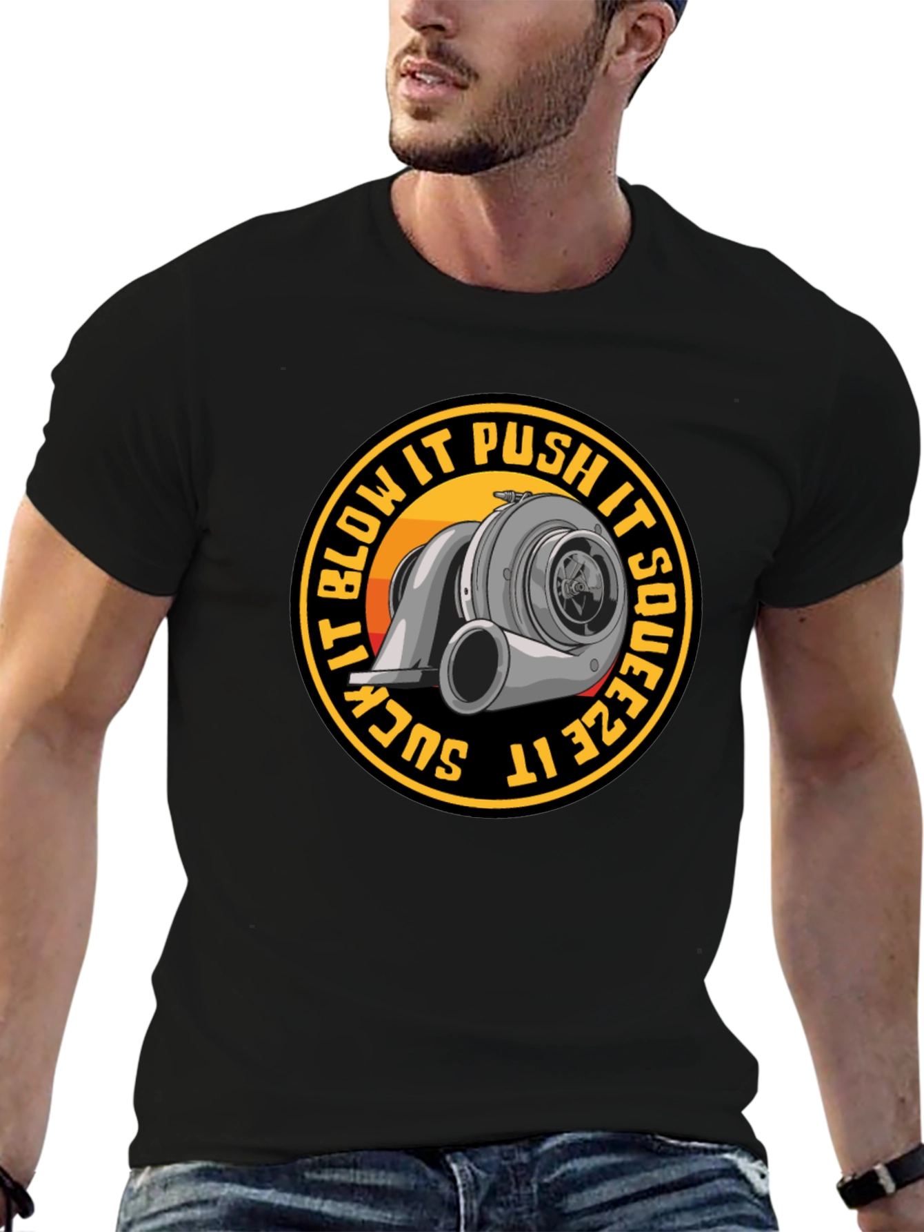 Turbocharged T-Shirt - Suck Squeeze Blow Push Tee