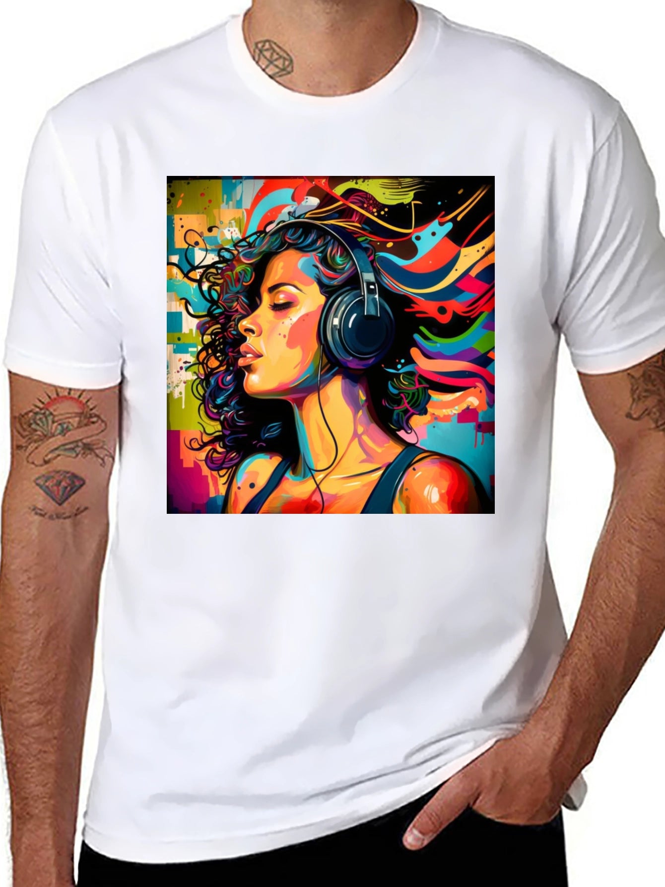 Colorful Music Lover T-Shirt