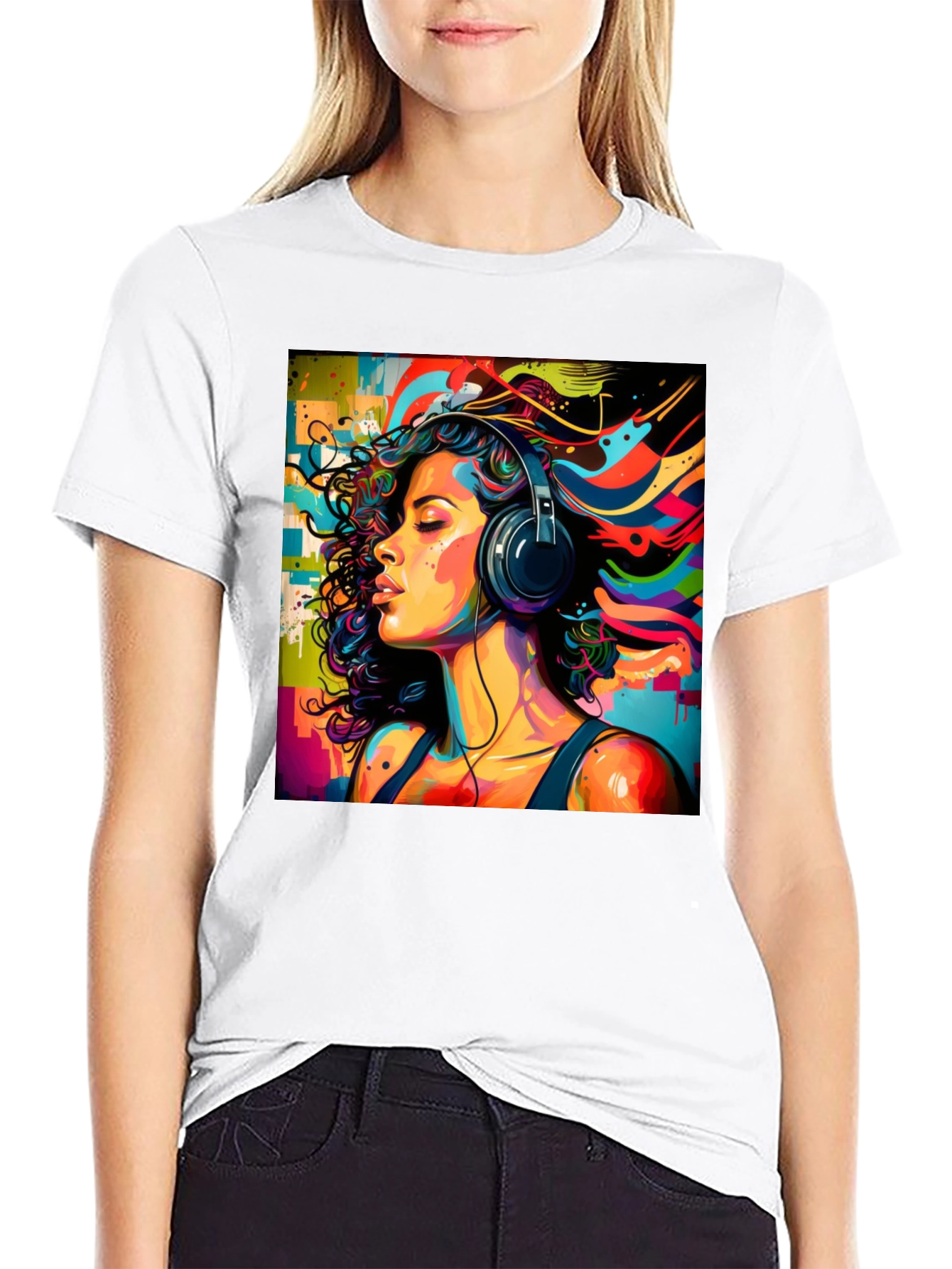 Colorful Music Lover T-Shirt