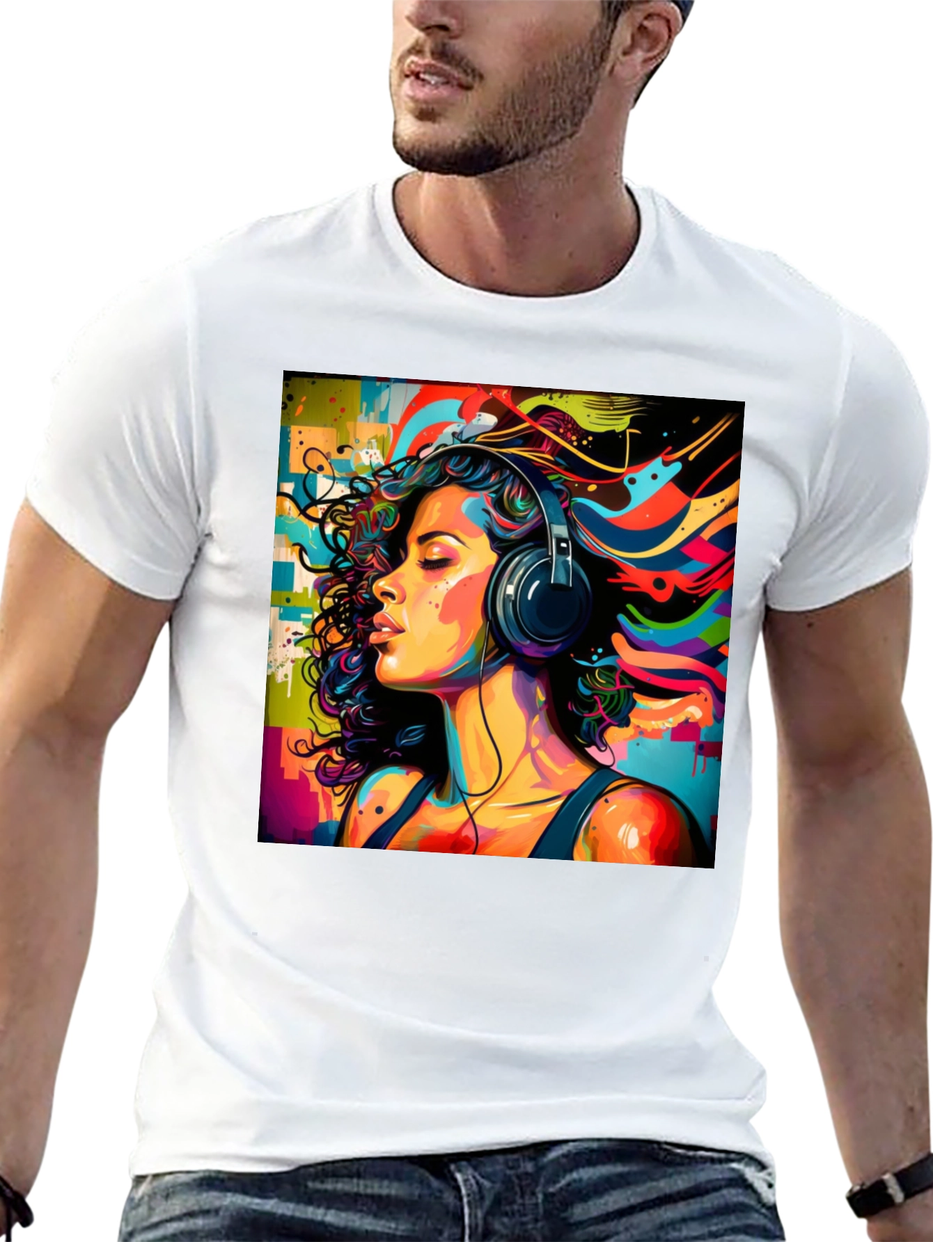 Colorful Music Lover T-Shirt