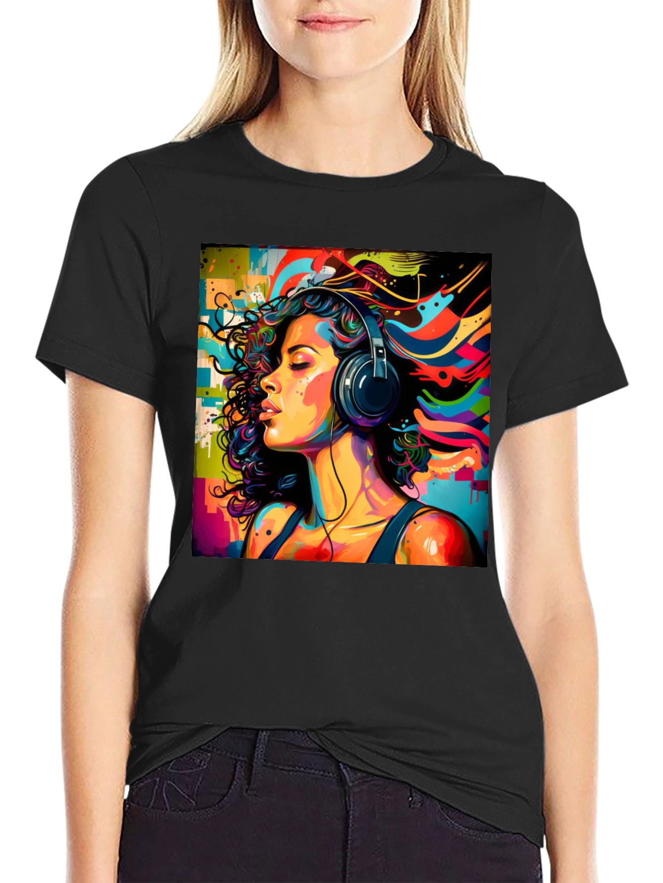 Colorful Music Lover T-Shirt