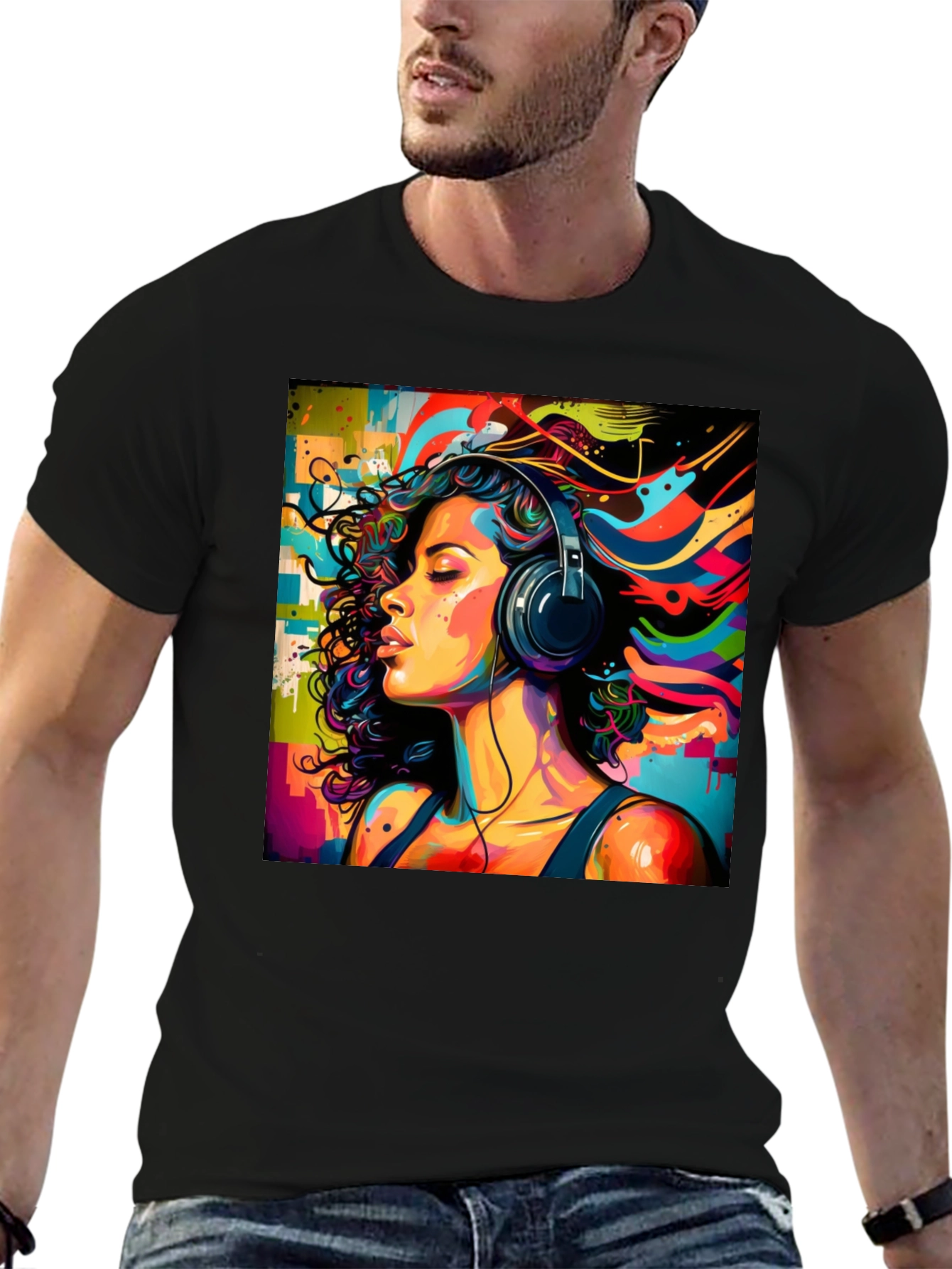 Colorful Music Lover T-Shirt