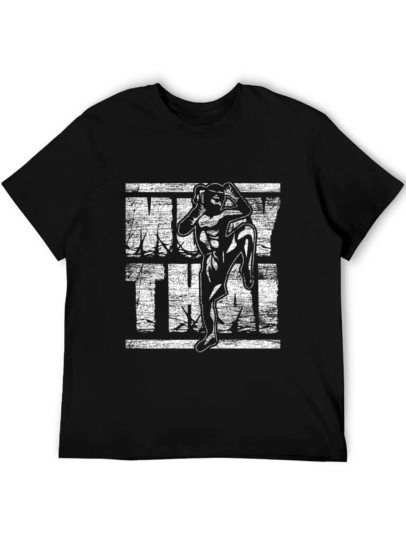 Muay Thai Kickboxer Graphic T-Shirt - Black