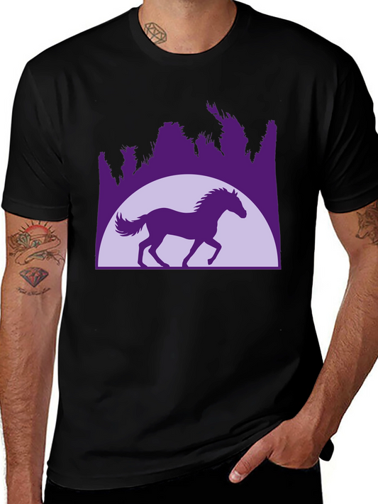 Horse Silhouette Graphic T-Shirt
