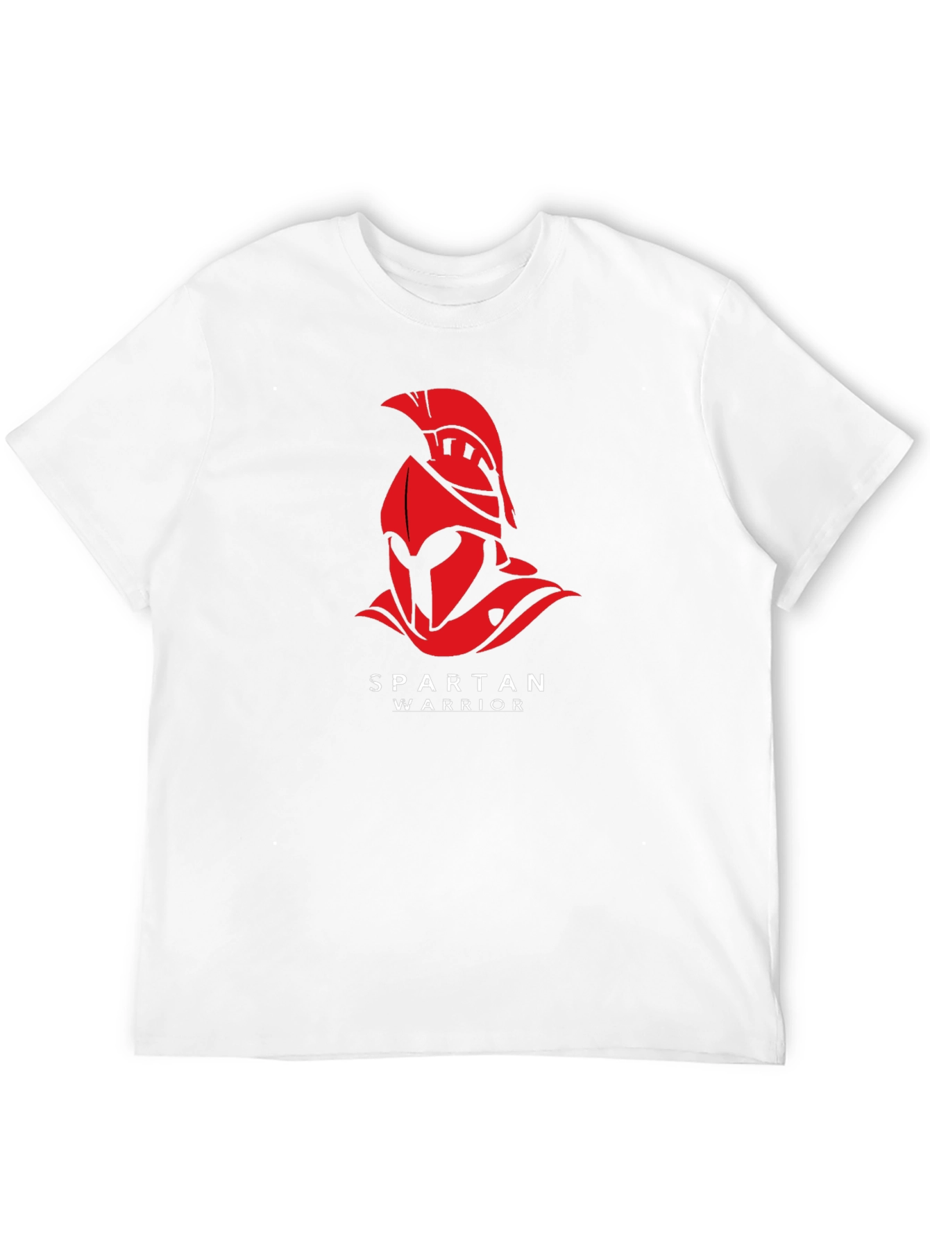 Spartan Warrior Graphic T-Shirt - Black Cotton Tee