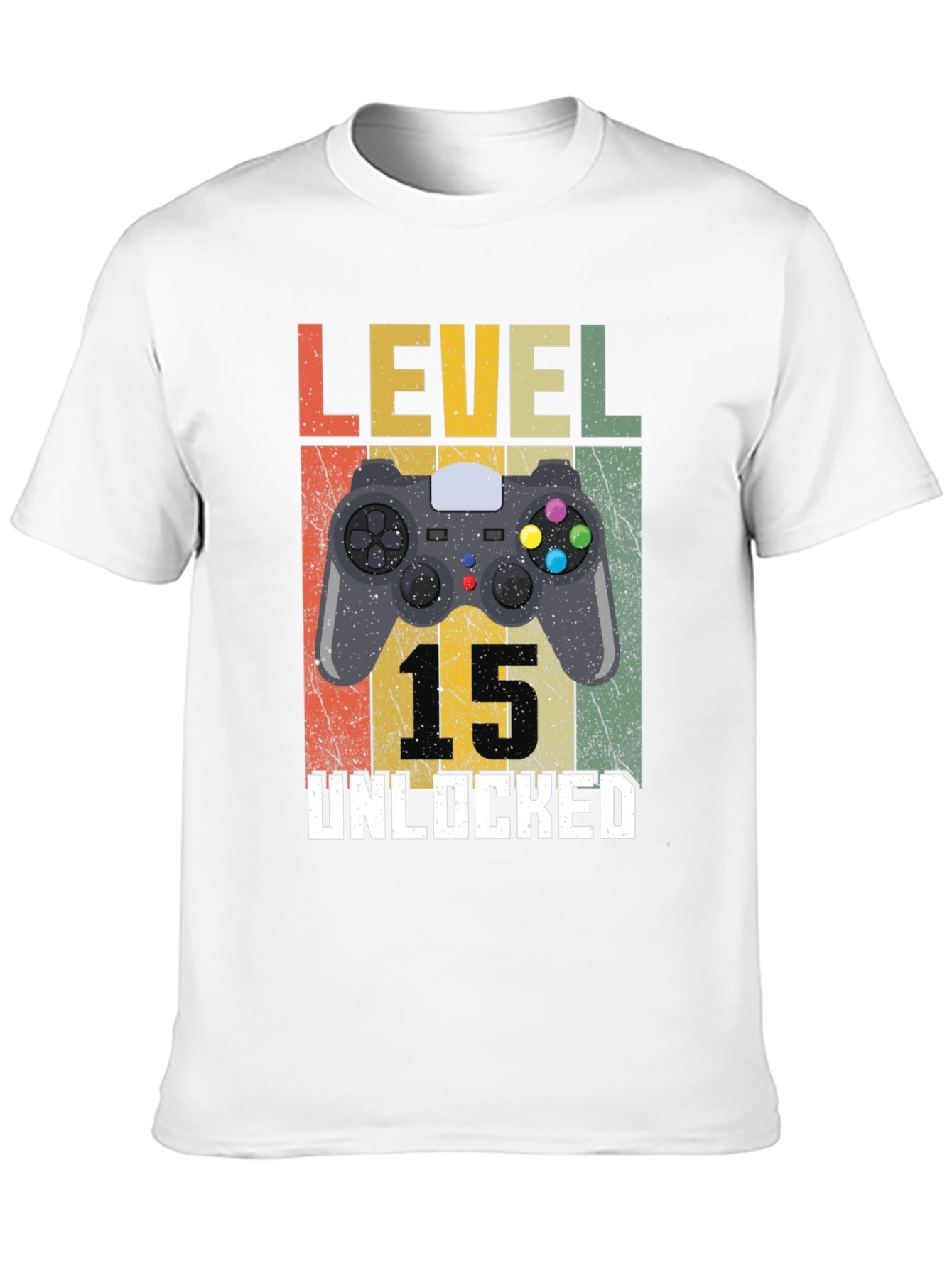 Level 15 Unlocked Gamer T-Shirt - Birthday Gift