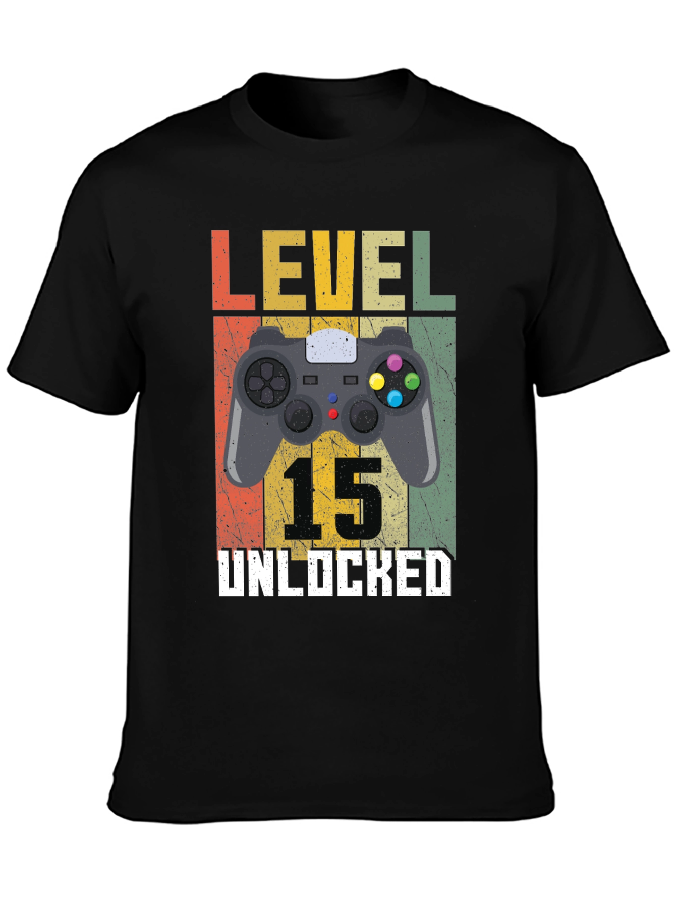 Level 15 Unlocked Gamer T-Shirt - Birthday Gift