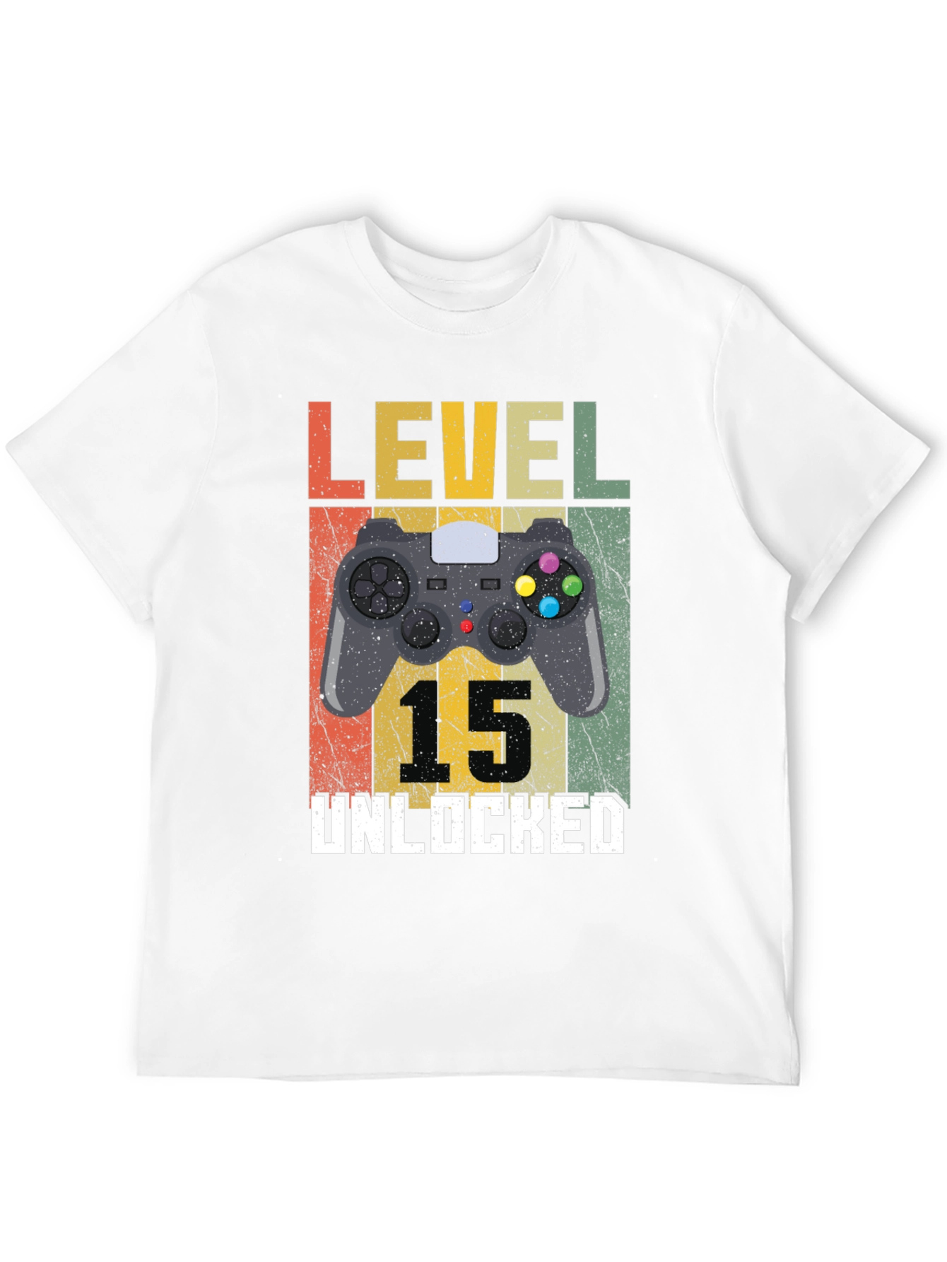 Level 15 Unlocked Gamer T-Shirt - Birthday Gift