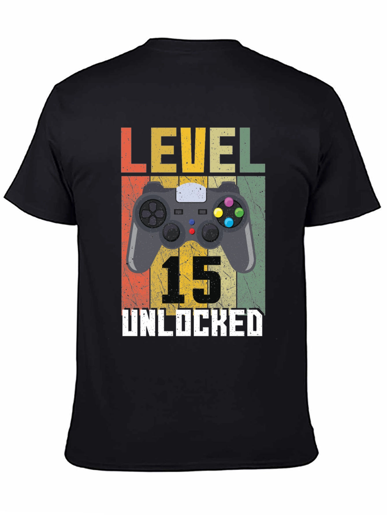 Level 15 Unlocked Gamer T-Shirt - Birthday Gift