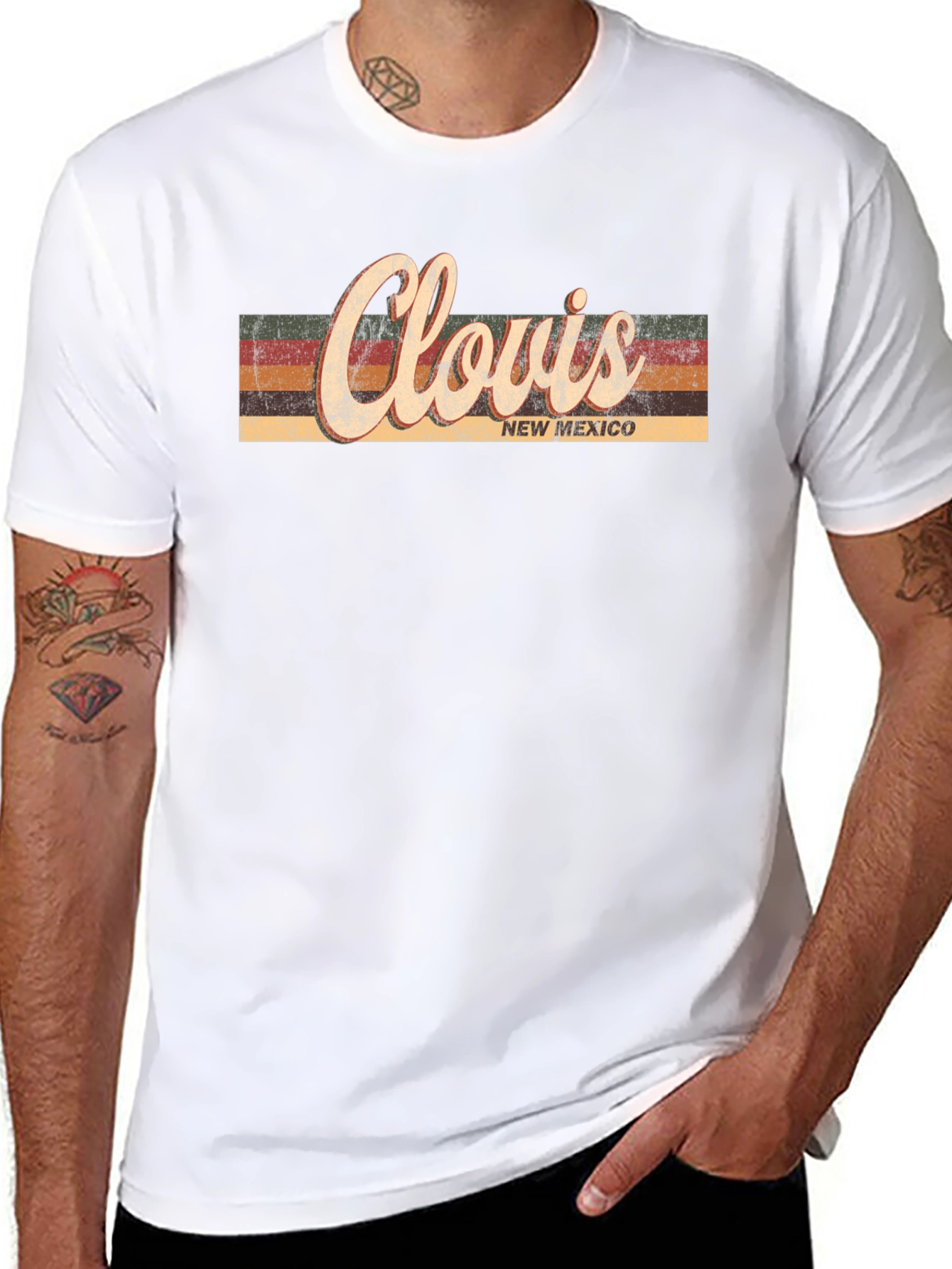 Clovis New Mexico Retro T-Shirt