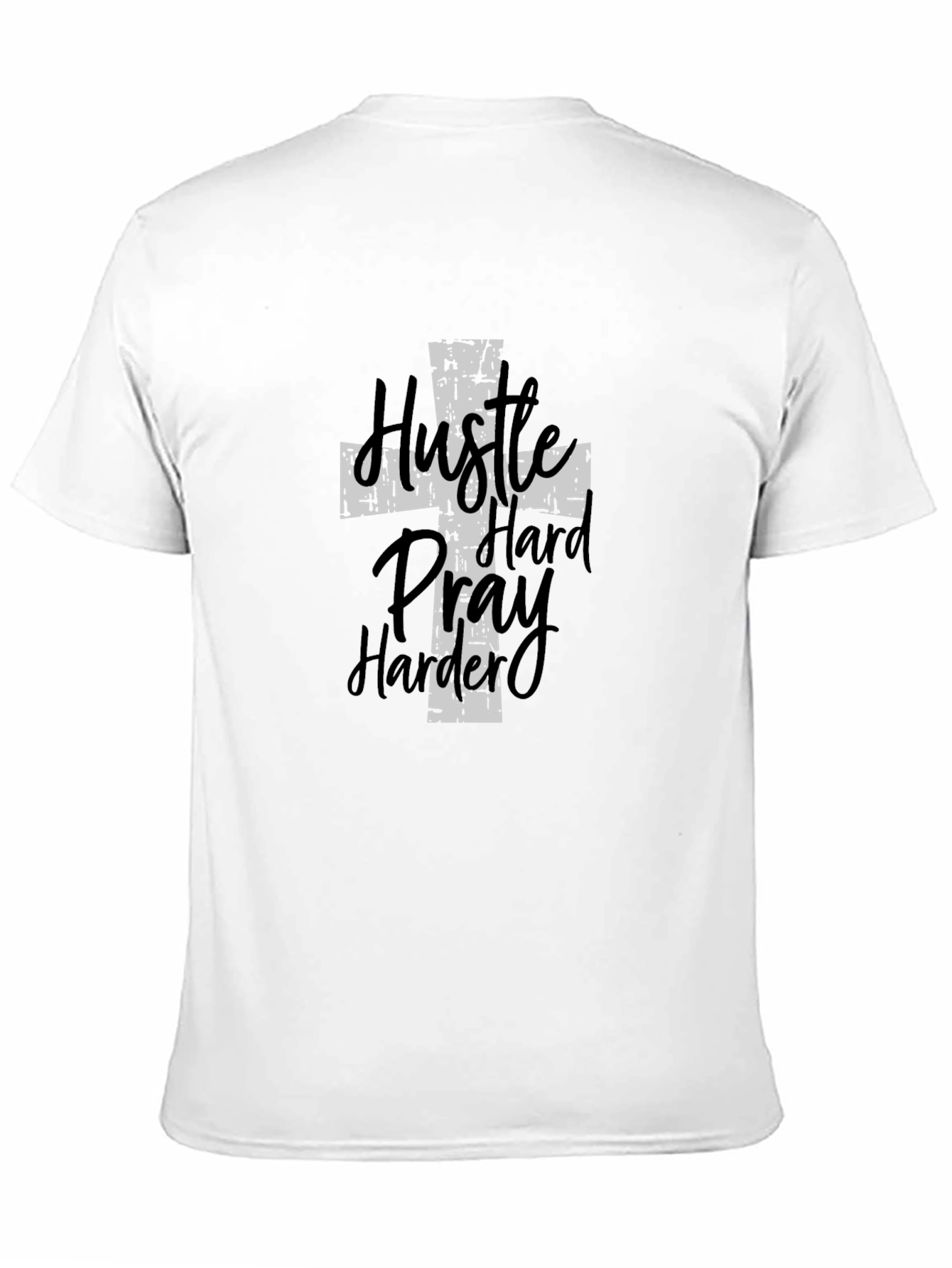 Hustle Hard Pray Harder Mens Graphic Tee