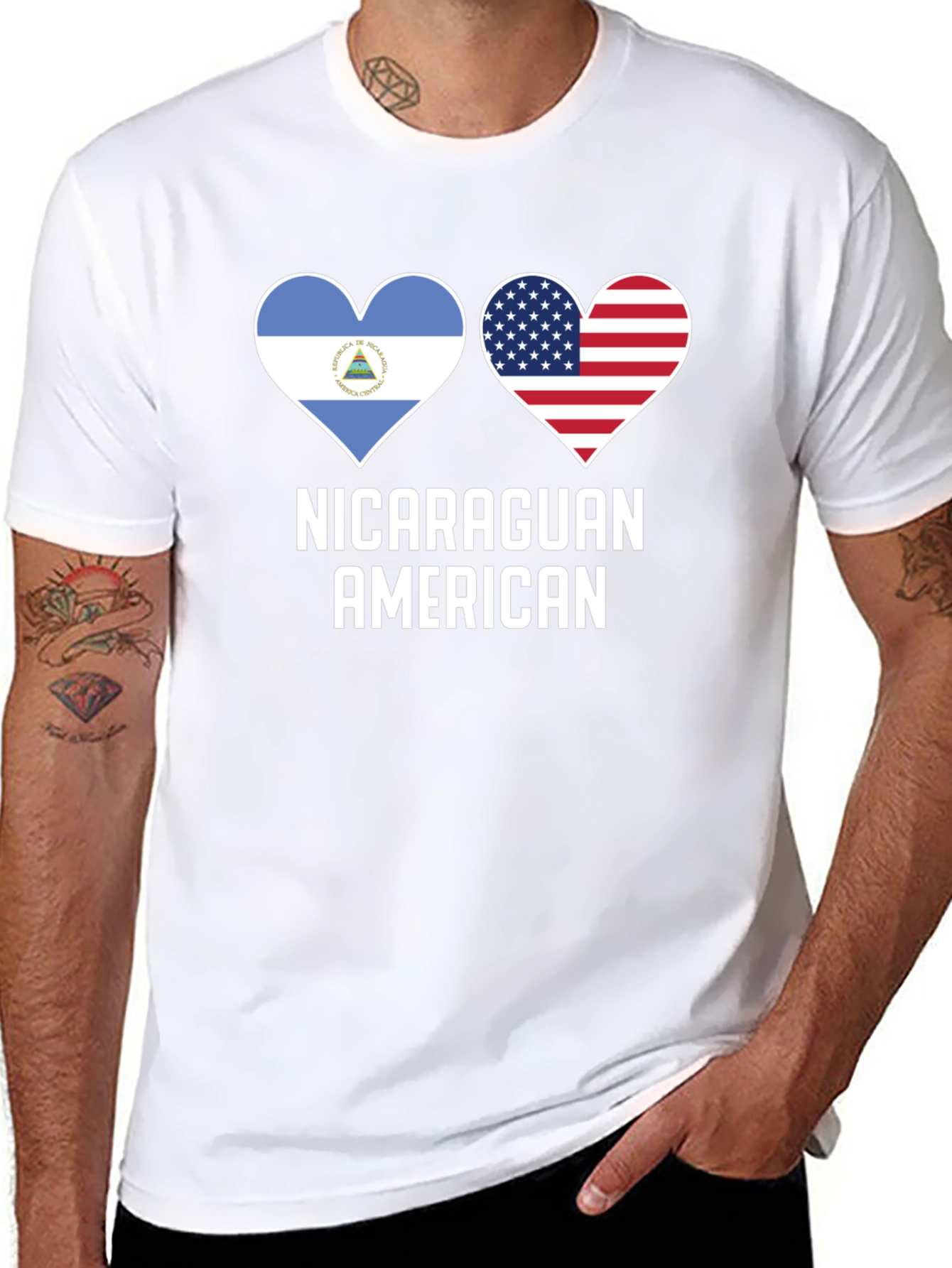 Nicaraguan American Pride T-Shirt
