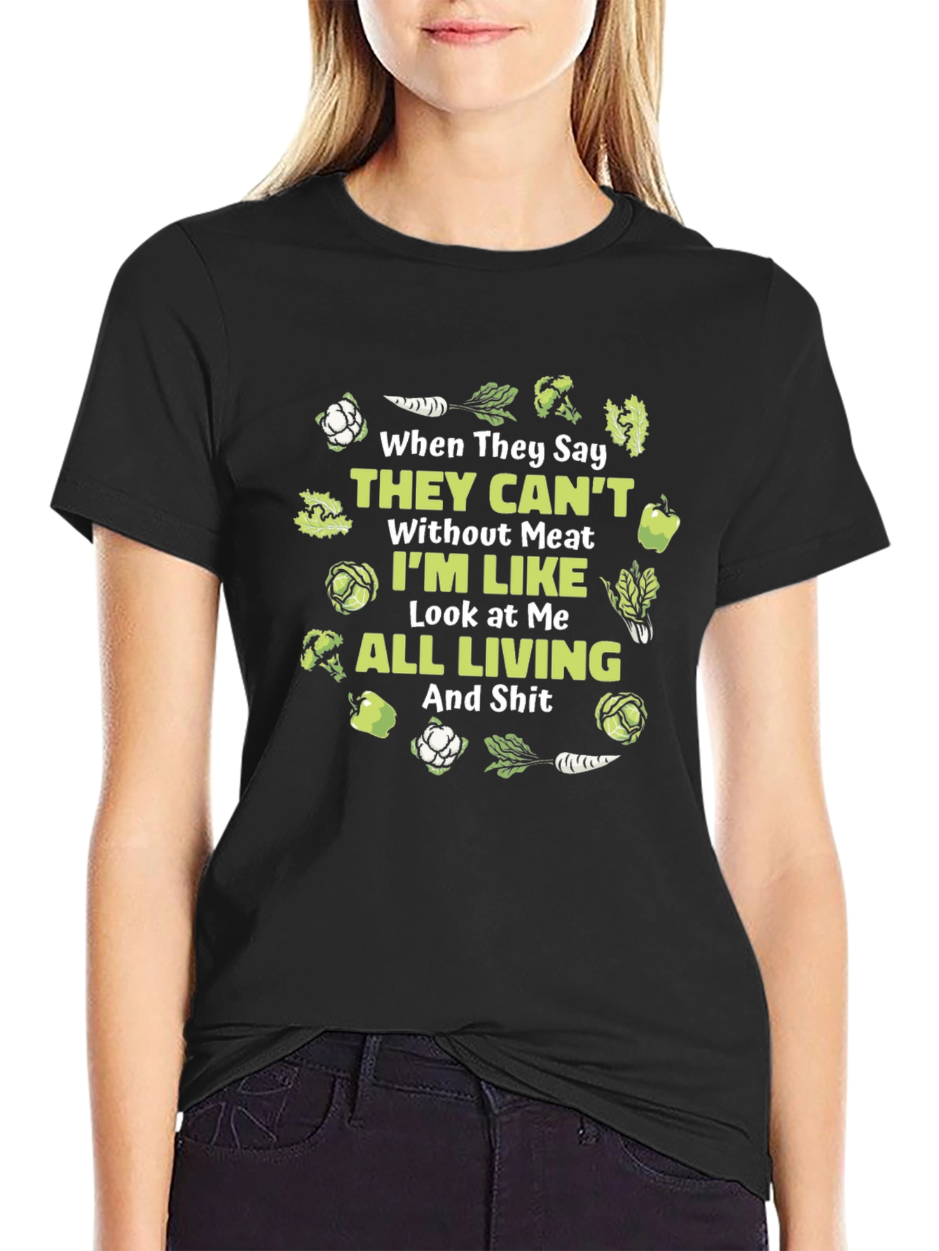 Vegan T-Shirt: All Living Funny Tee
