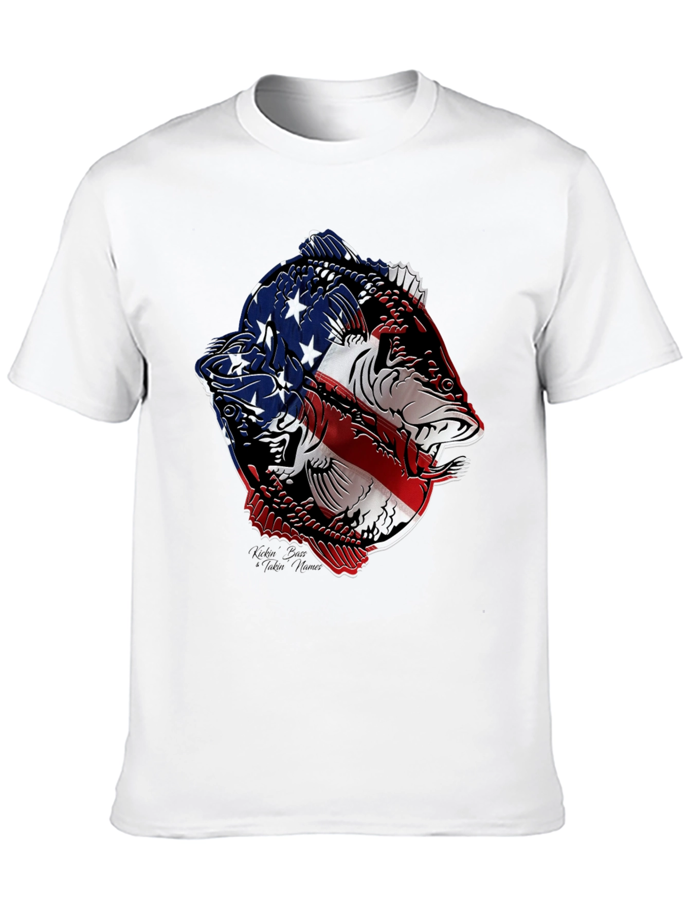 American Flag Fish Graphic Tee