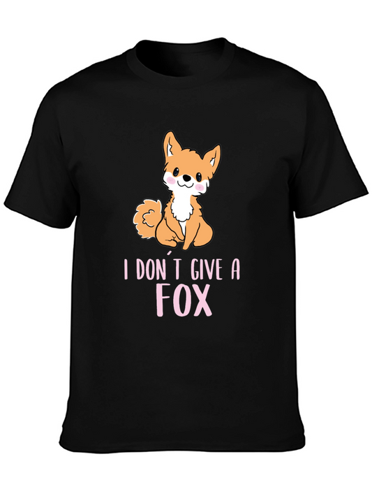 I Dont Give A Fox T-Shirt Cute Fox Graphic Tee
