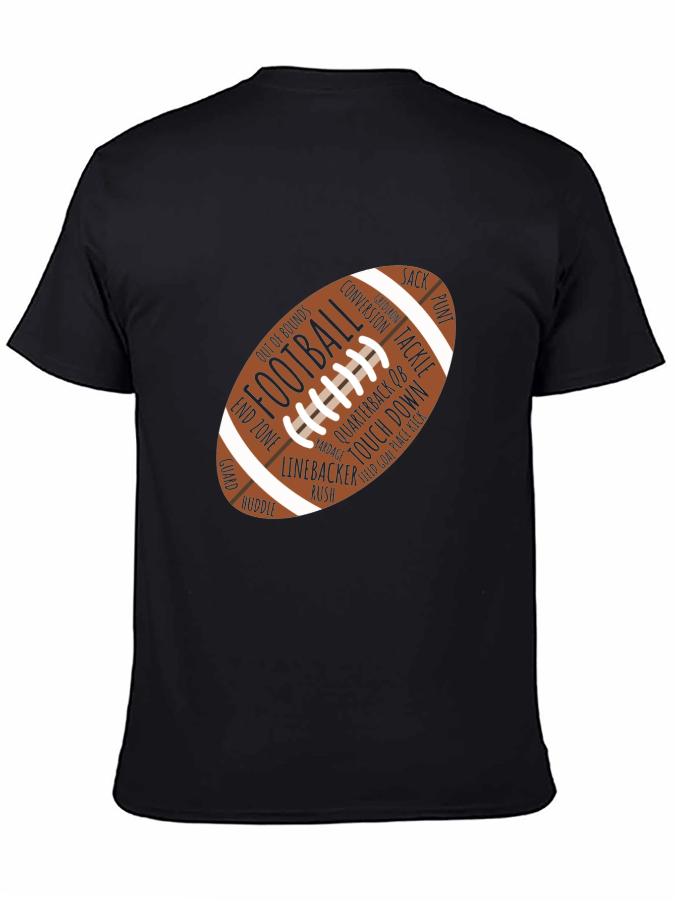 Football Word Art Graphic T-Shirt