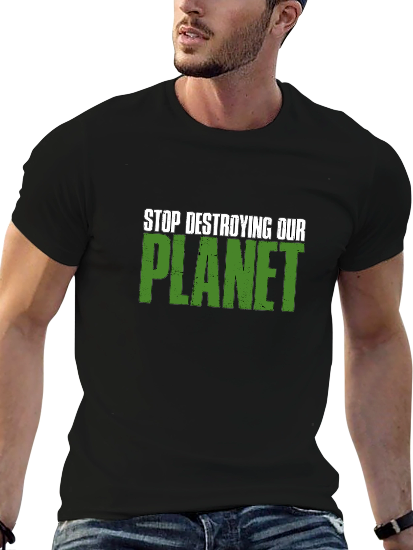 Stop Destroying Our Planet Graphic T-Shirt