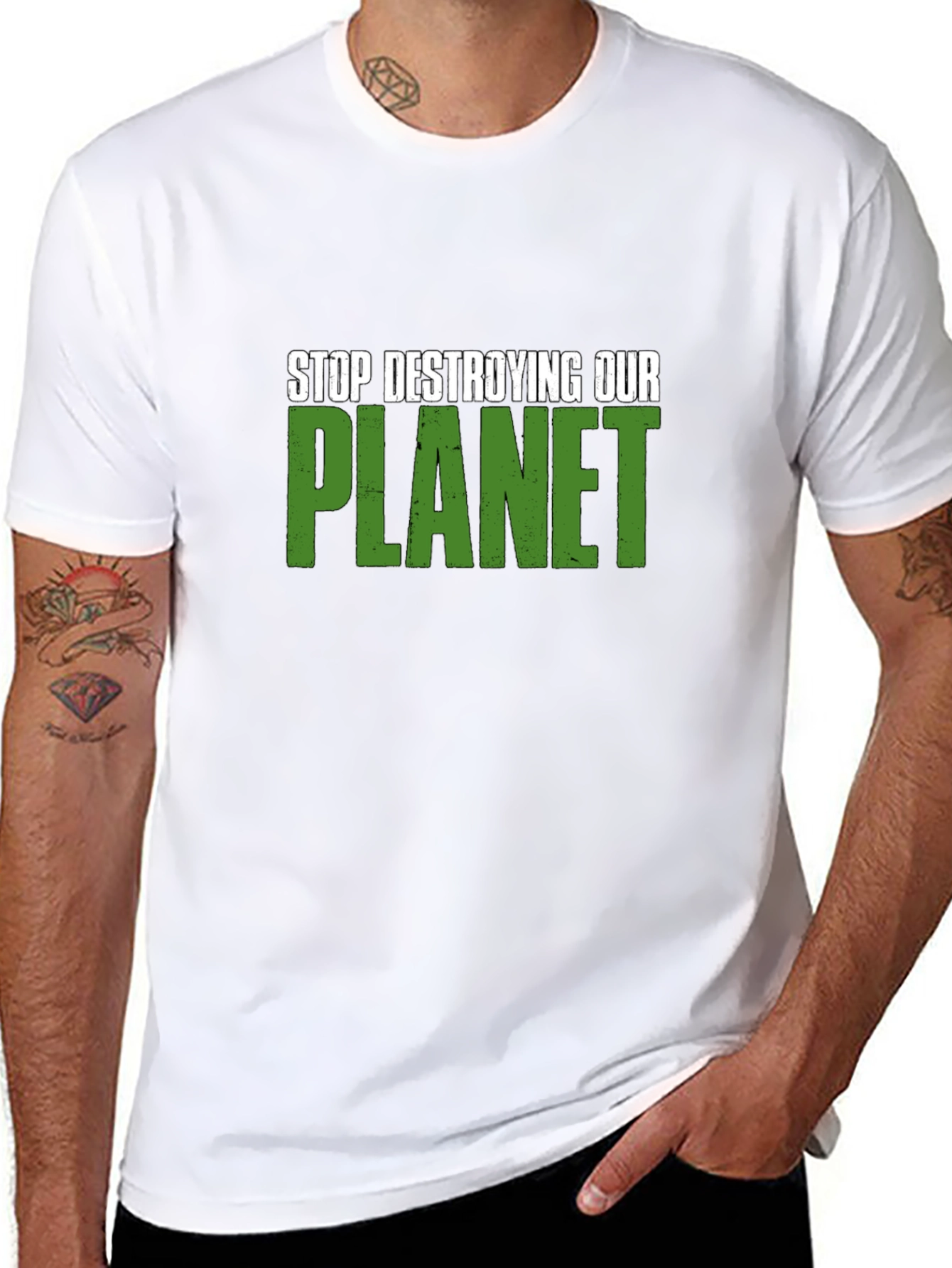 Stop Destroying Our Planet Graphic T-Shirt