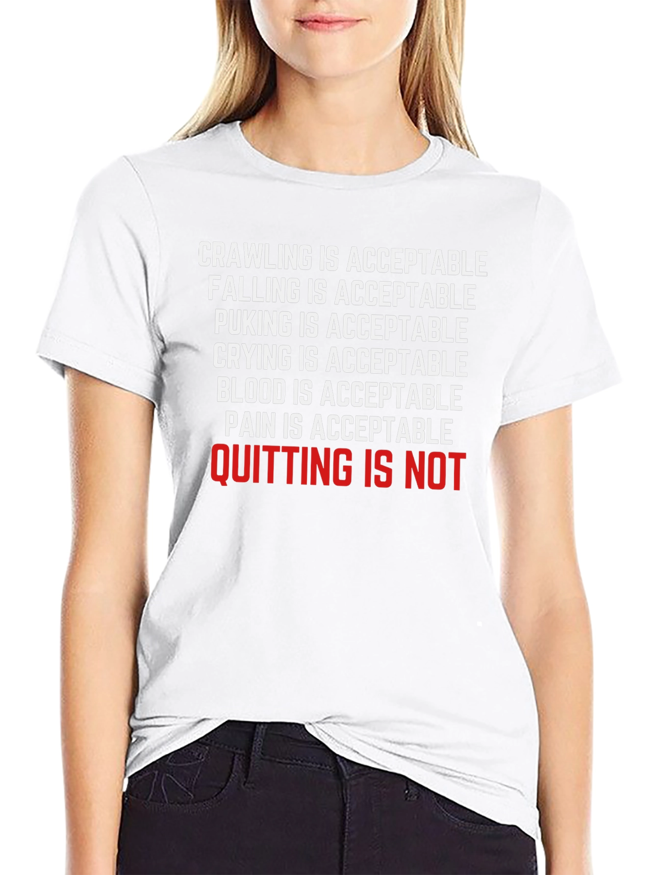 Crawling Is Acceptable Graphic T-Shirt