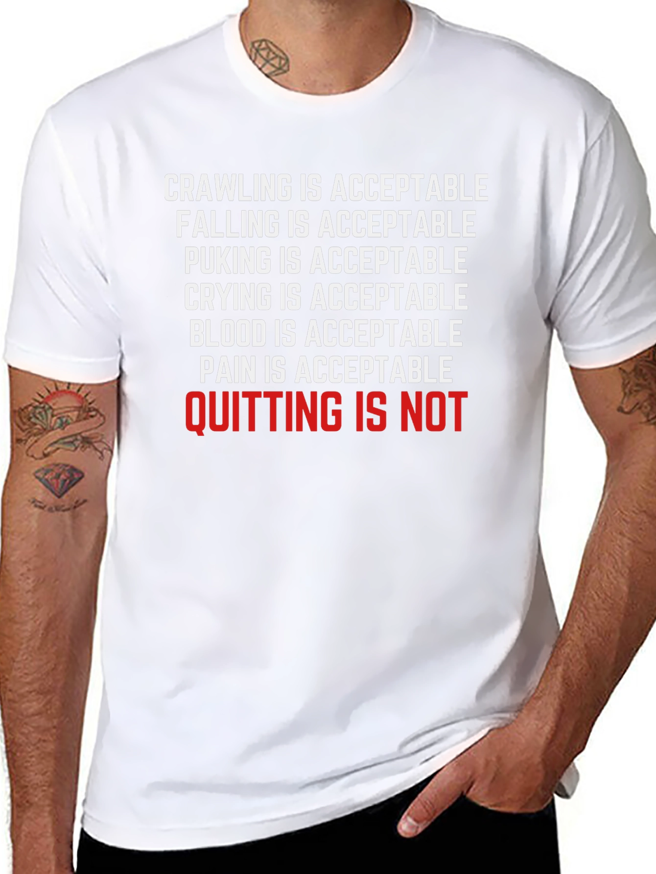 Crawling Is Acceptable Graphic T-Shirt