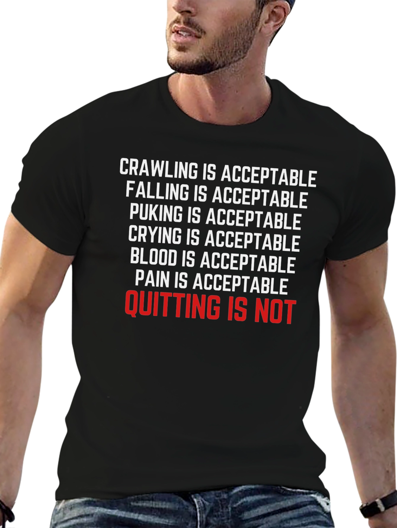 Crawling Is Acceptable Graphic T-Shirt