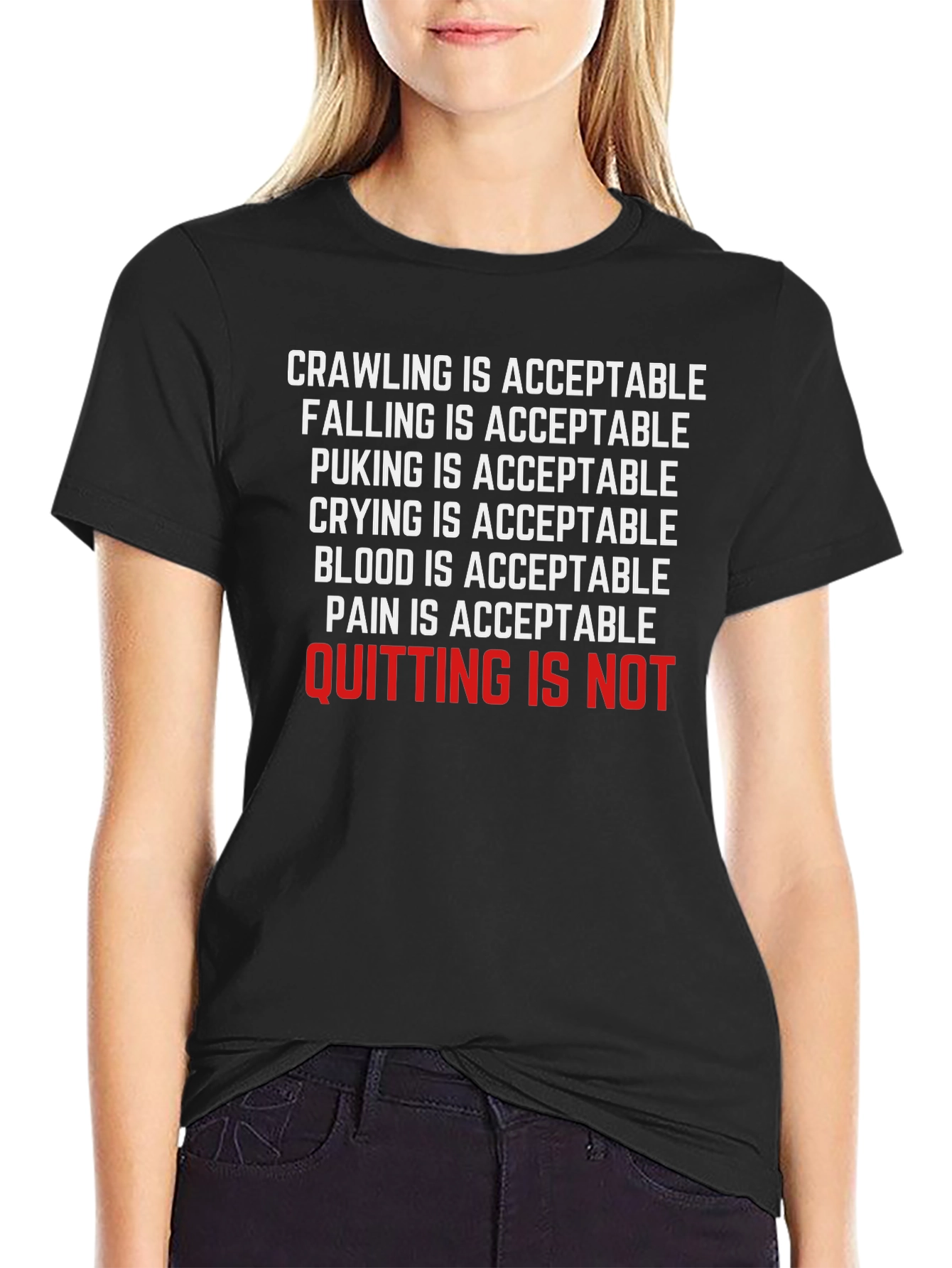Crawling Is Acceptable Graphic T-Shirt
