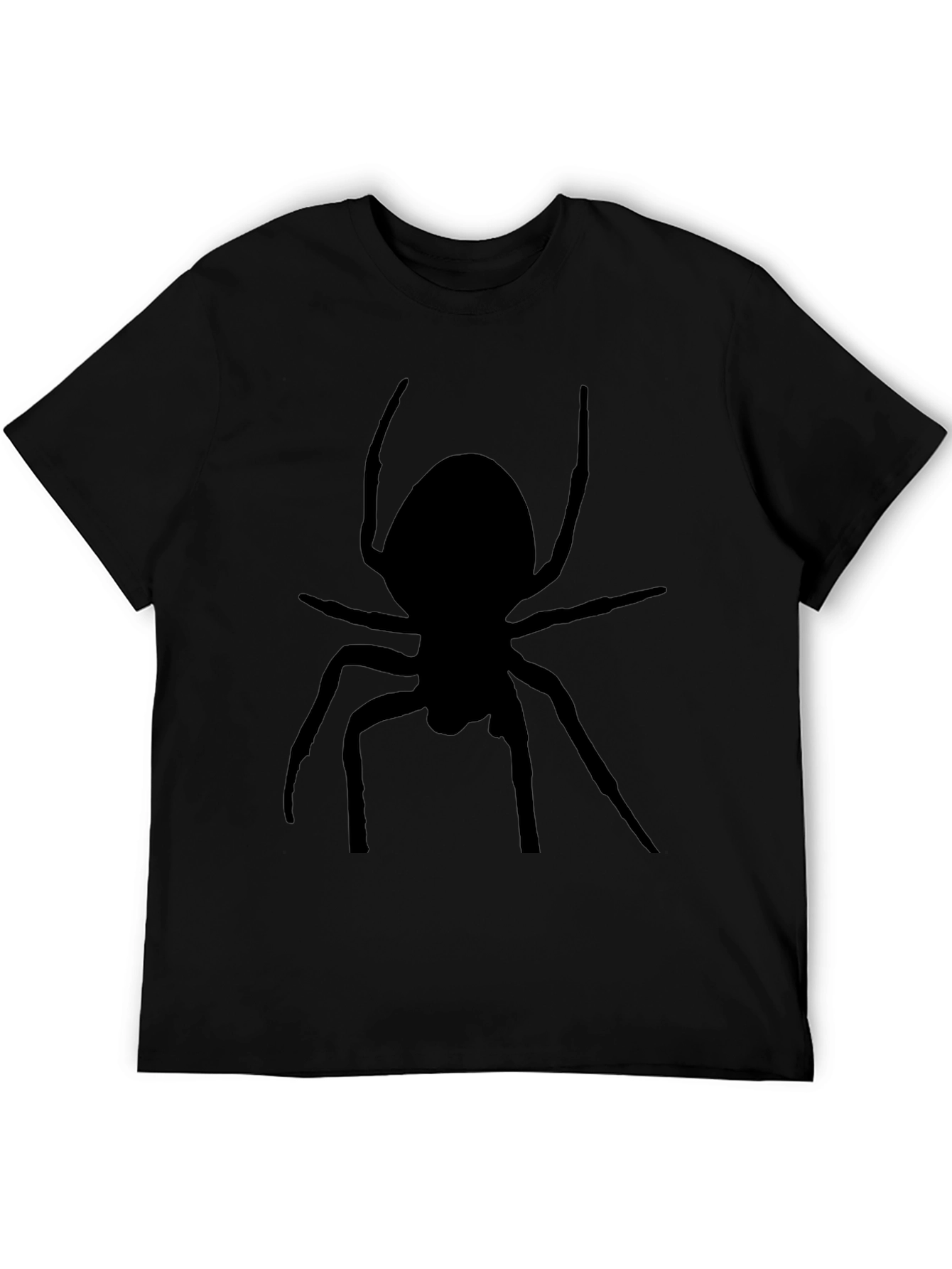 Black Spider Graphic Tee for Men