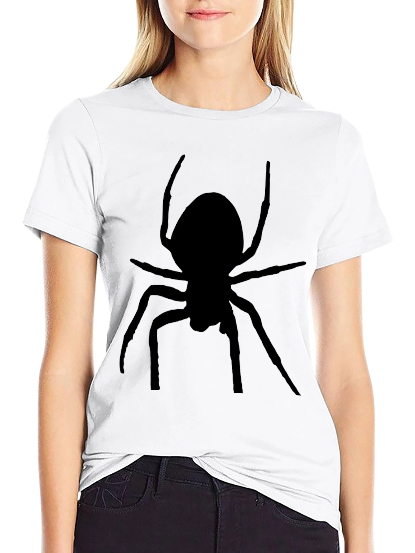 Black Spider Graphic Tee for Men