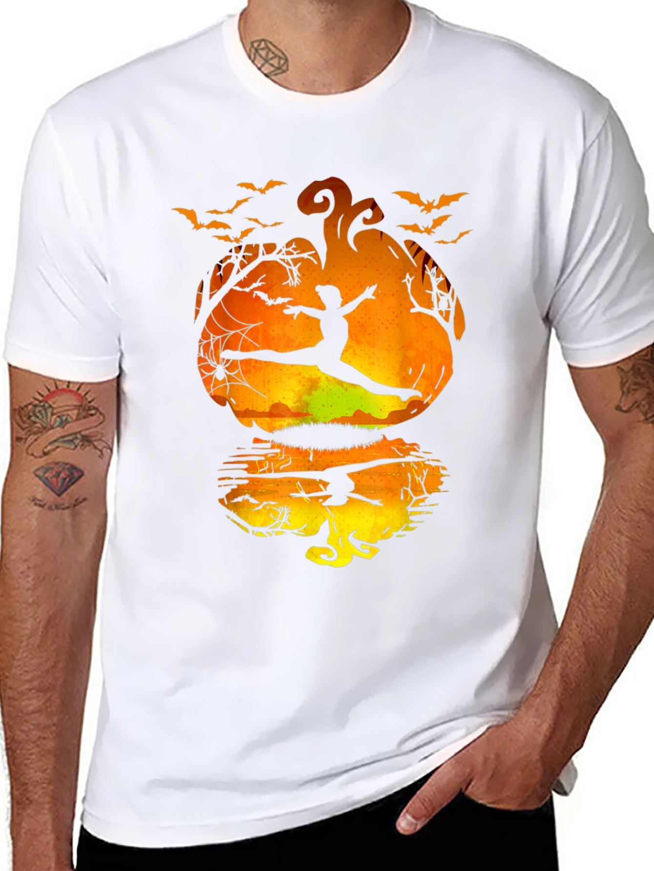 Halloween Dancer T-Shirt - Pumpkin Silhouette