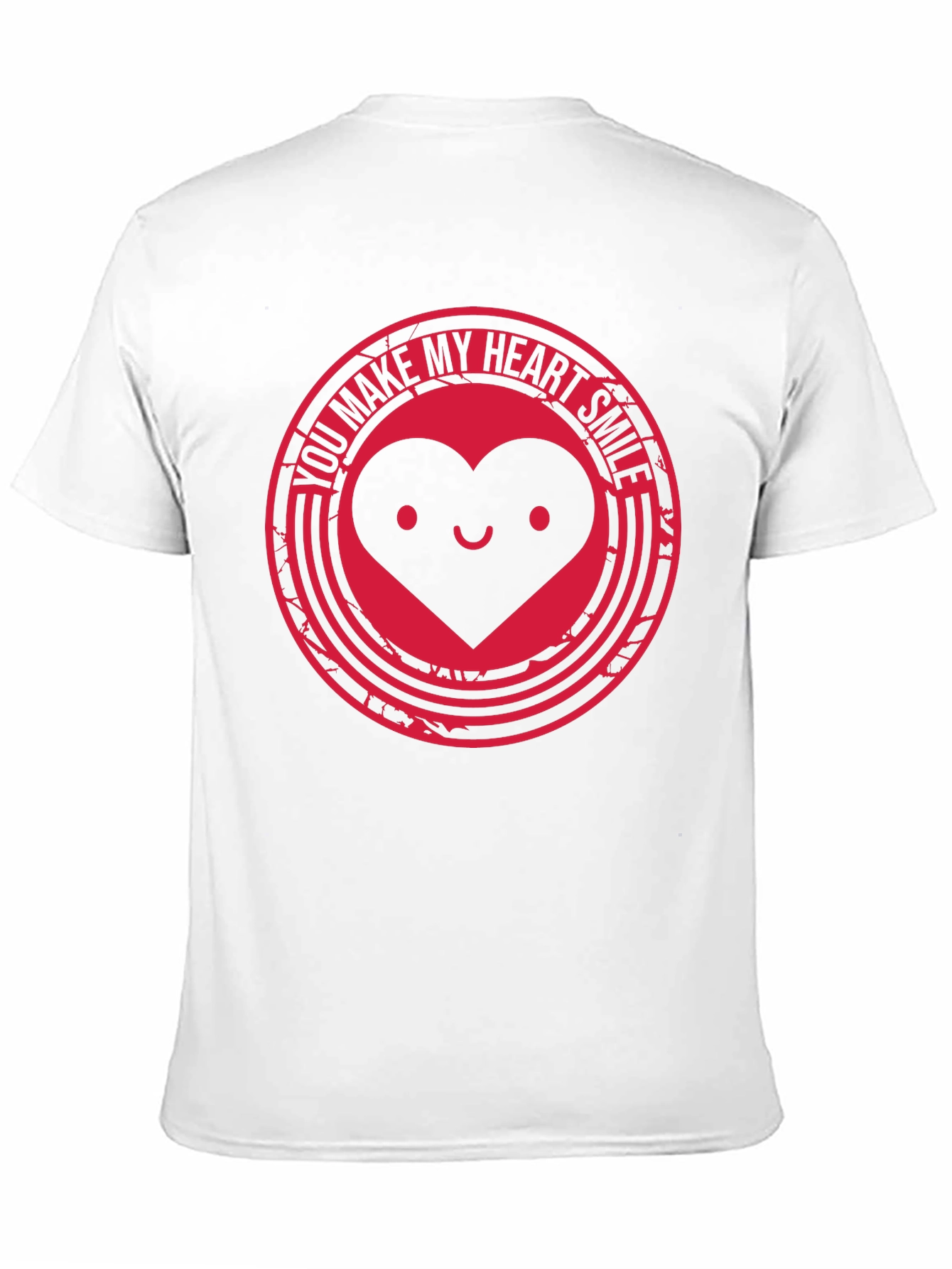Heart Smile Graphic Tee - Black T-Shirt