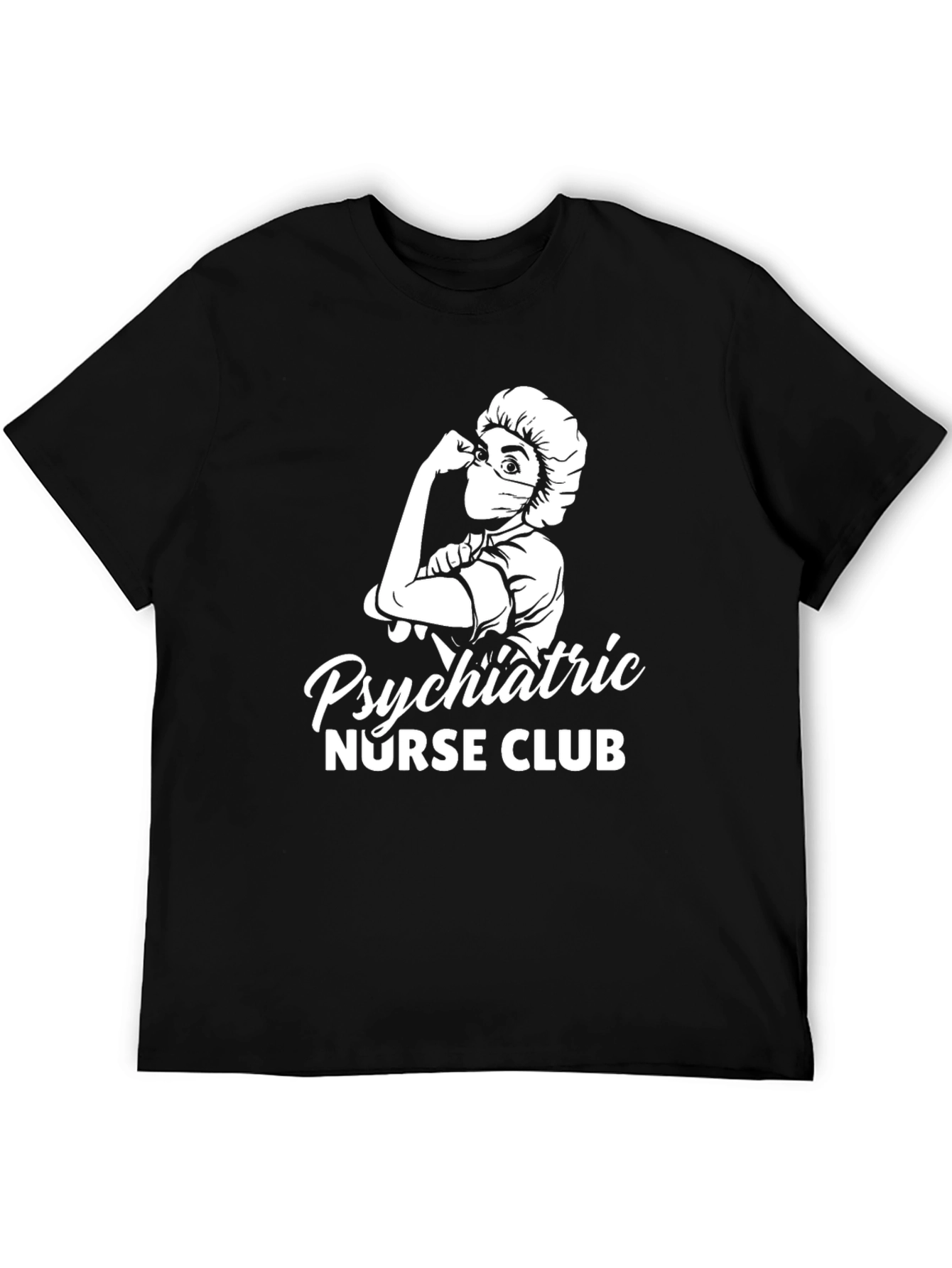 Psychiatric Nurse Club T-Shirt - Black