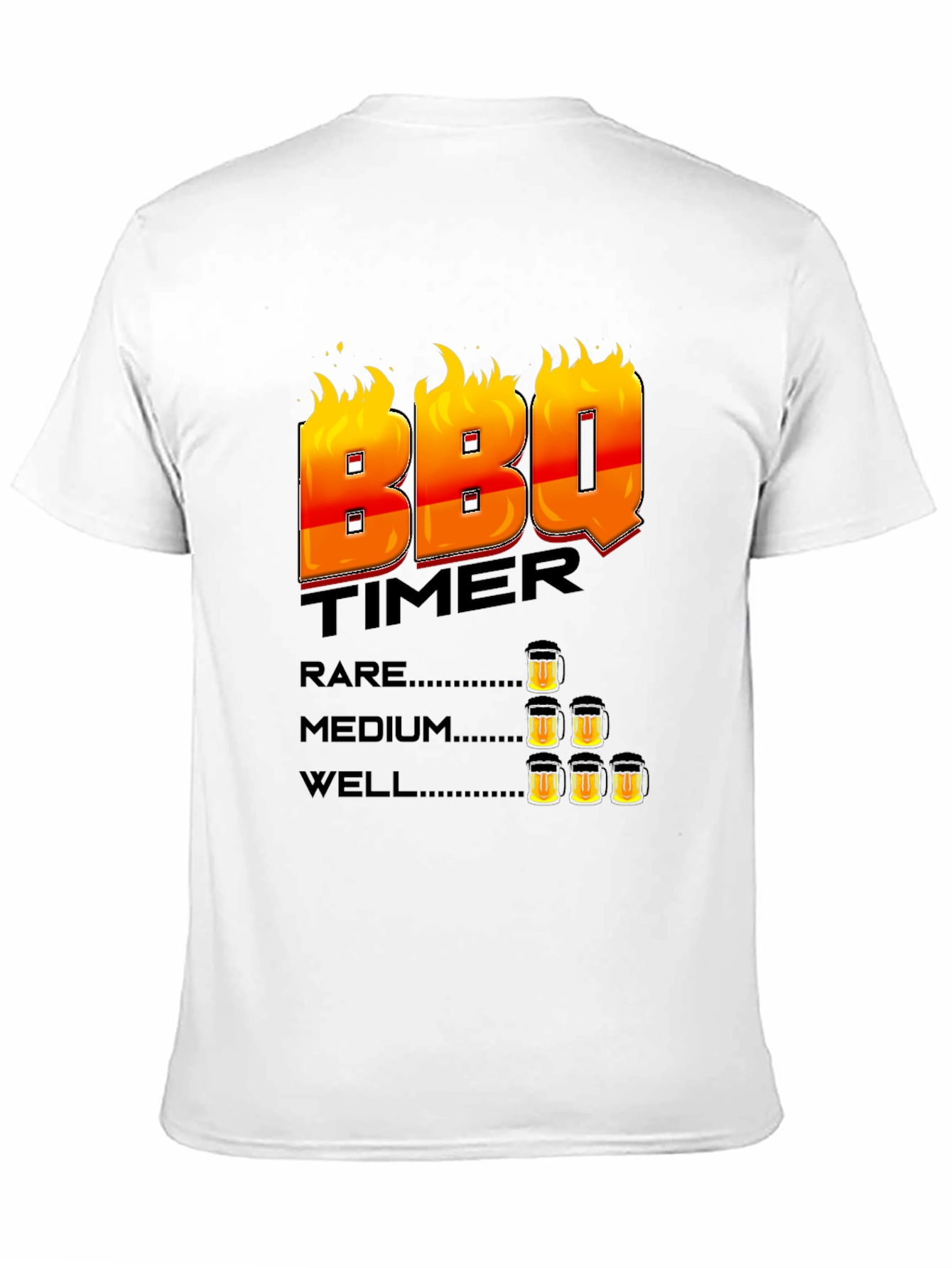 BBQ Timer T-Shirt - Grilling Beer Lover
