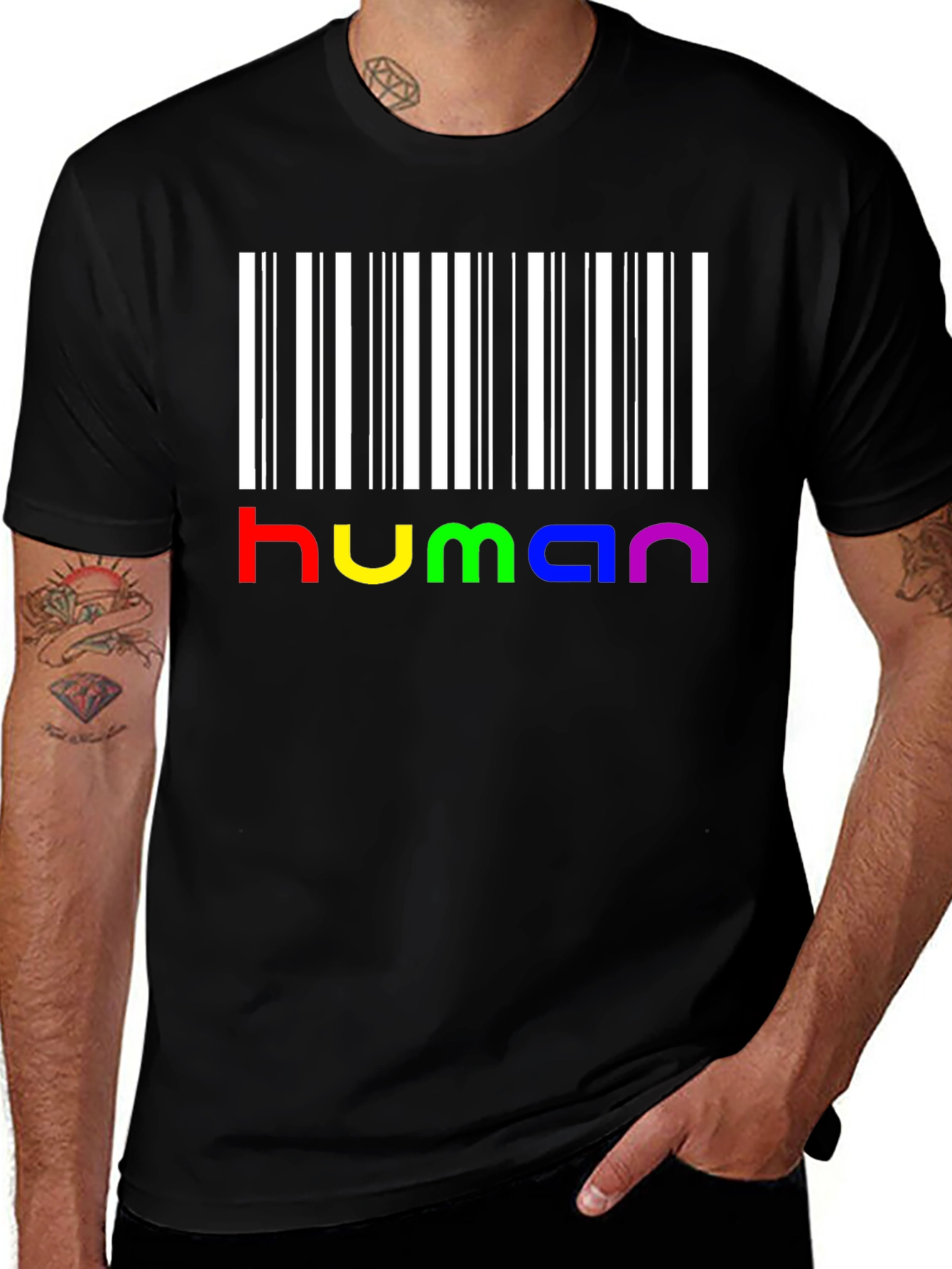 Human Pride Barcode T-Shirt