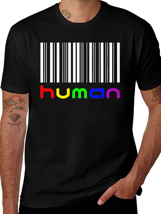Human Pride Barcode T-Shirt