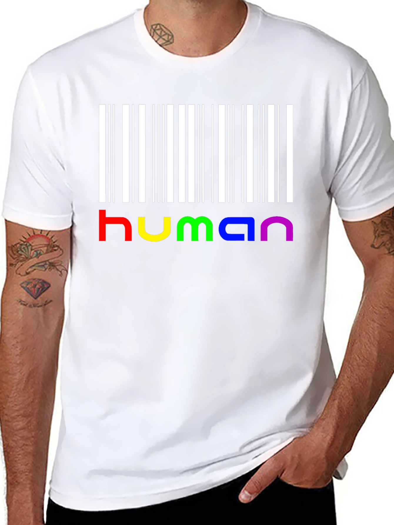 Human Pride Barcode T-Shirt