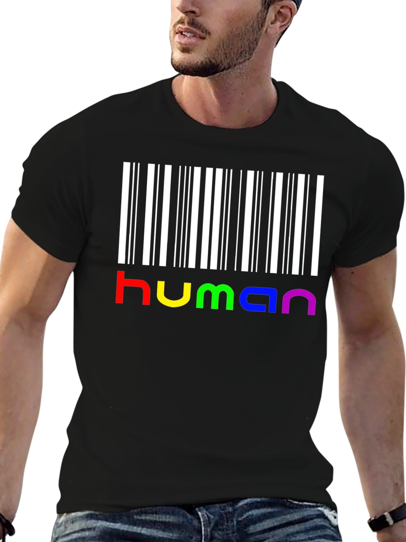 Human Pride Barcode T-Shirt