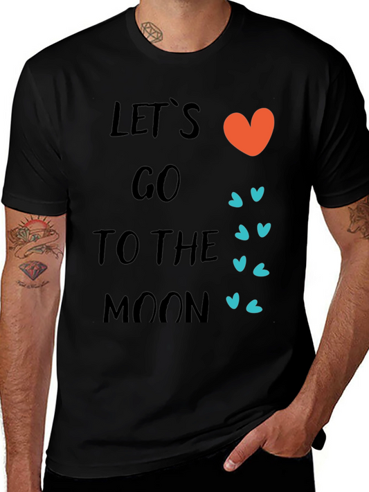 Lets Go To The Moon Graphic T-Shirt